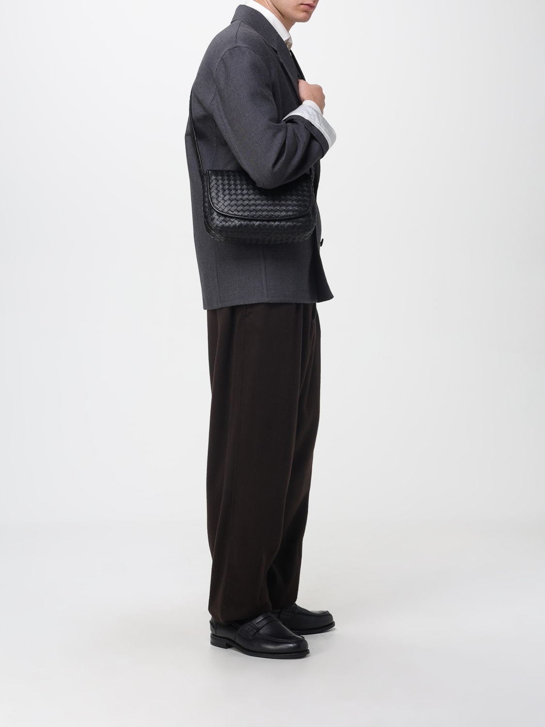 BOTTEGA VENETA JACKET: Blazer men Bottega Veneta, Charcoal - Img 2