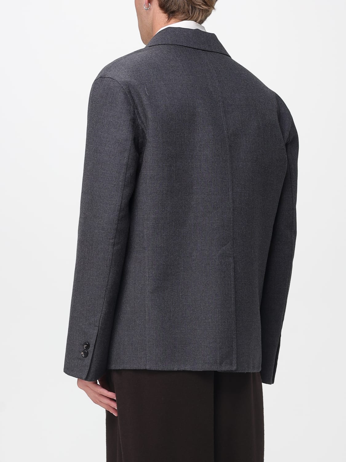 BOTTEGA VENETA JACKET: Blazer men Bottega Veneta, Charcoal - Img 3