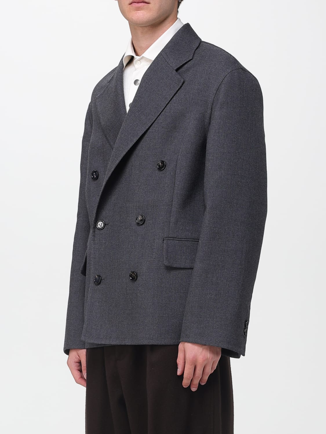 BOTTEGA VENETA JACKET: Blazer men Bottega Veneta, Charcoal - Img 4