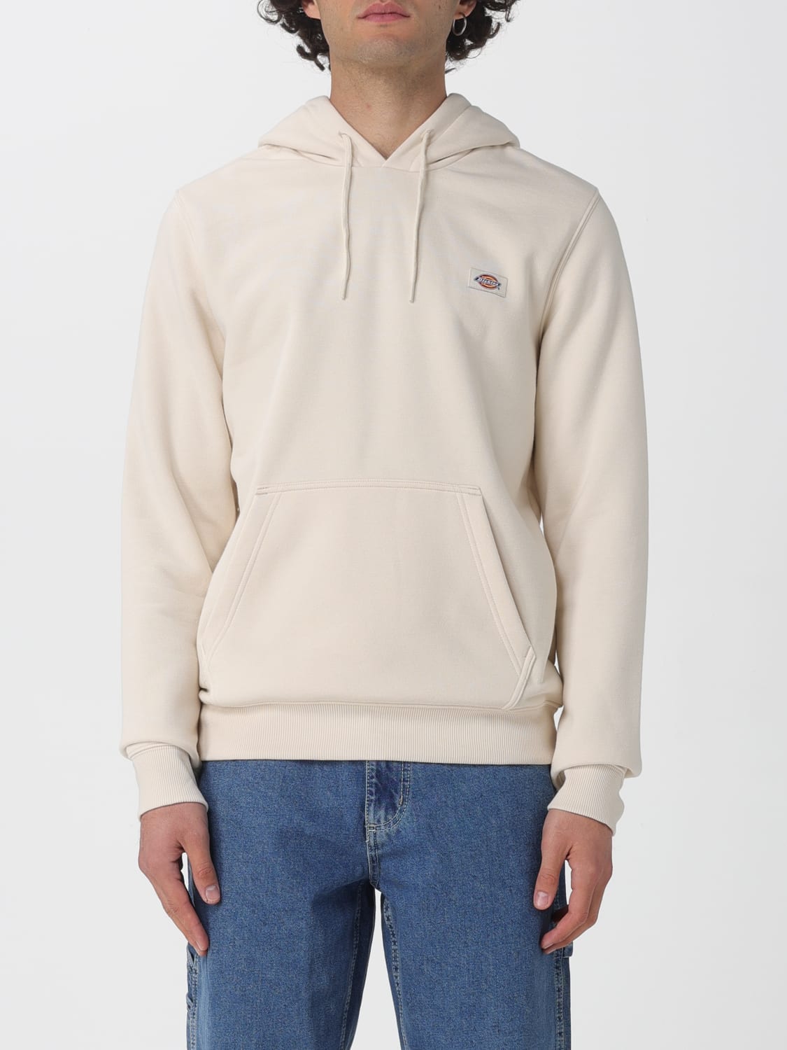 DICKIES FELPA: Felpa Dickies in cotone con logo , Panna - Img 1