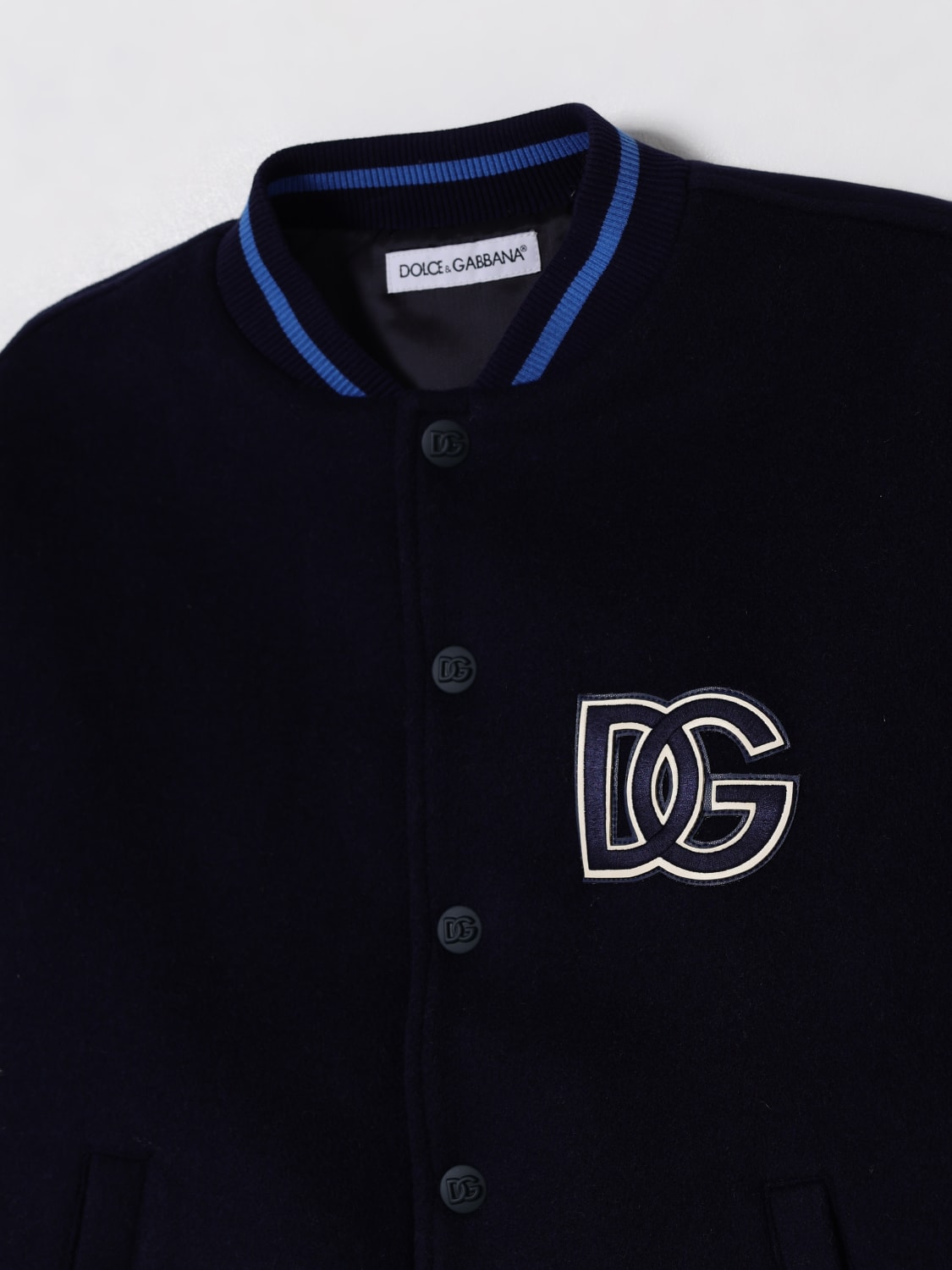 DOLCE & GABBANA JACKET: Jacket kids Dolce & Gabbana, Blue - Img 3