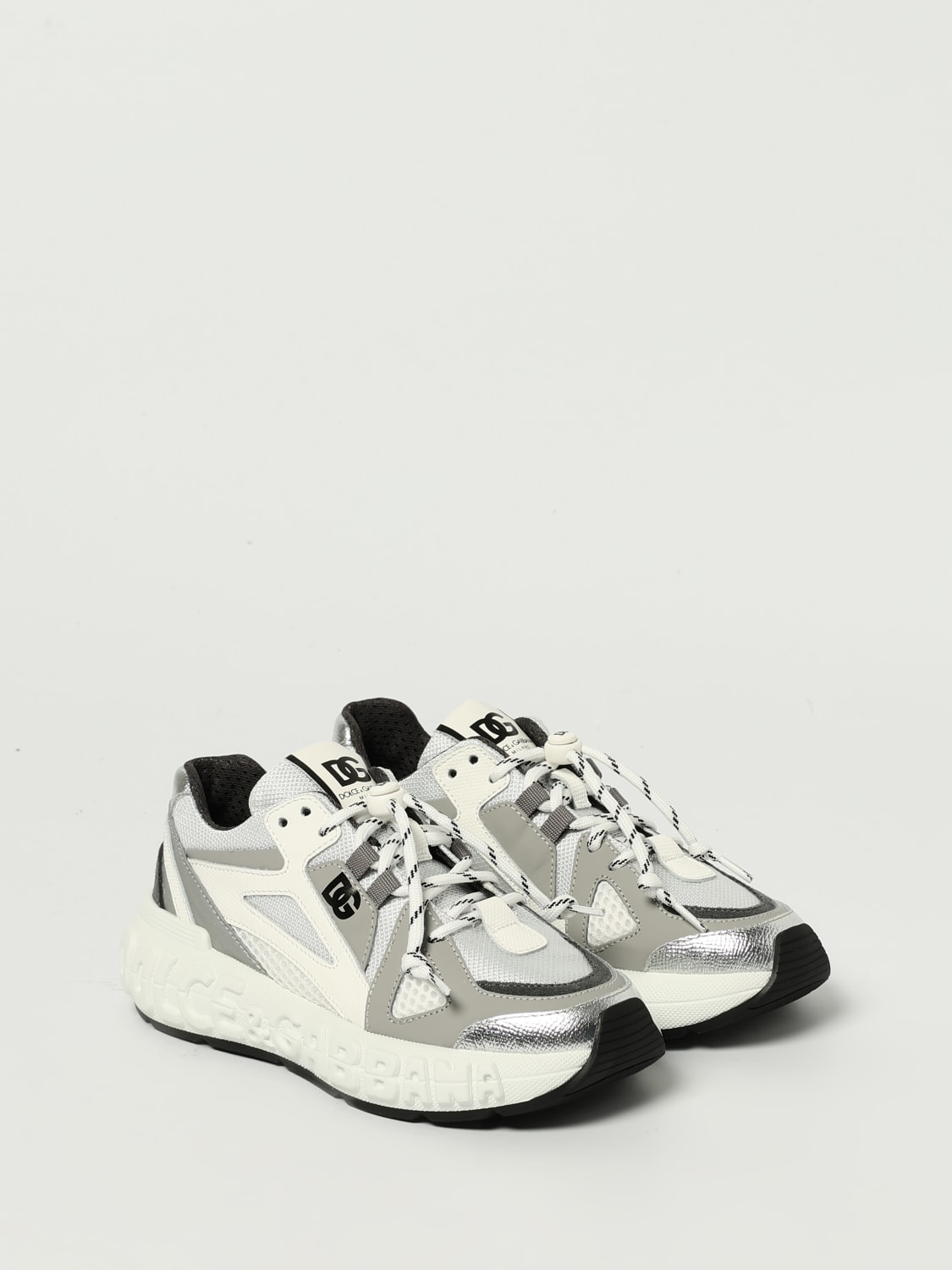 DOLCE & GABBANA SNEAKERS: Sneakers kids Dolce & Gabbana, Silver - Img 2