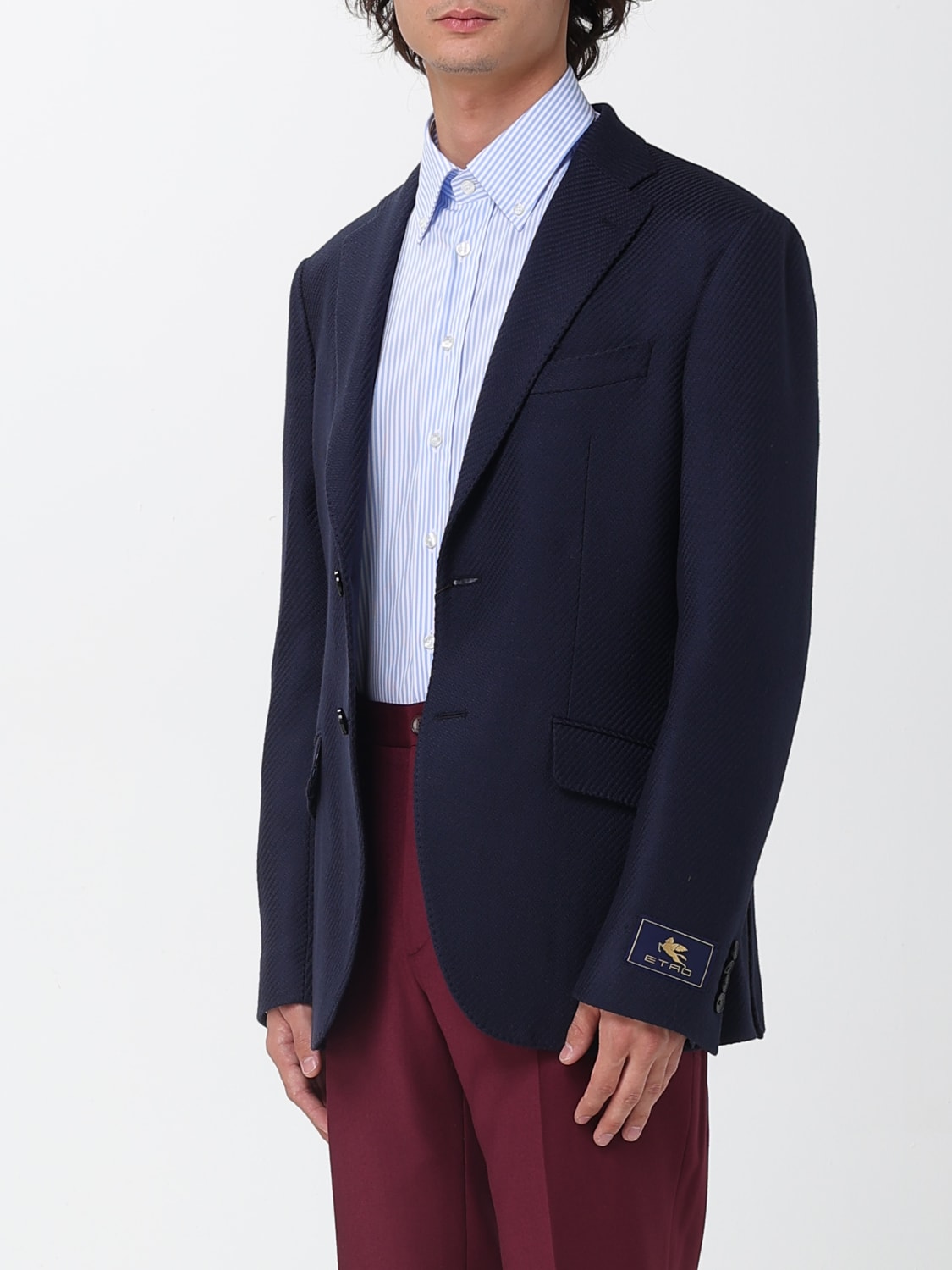 ETRO JACKET: Blazer men Etro, Blue - Img 4