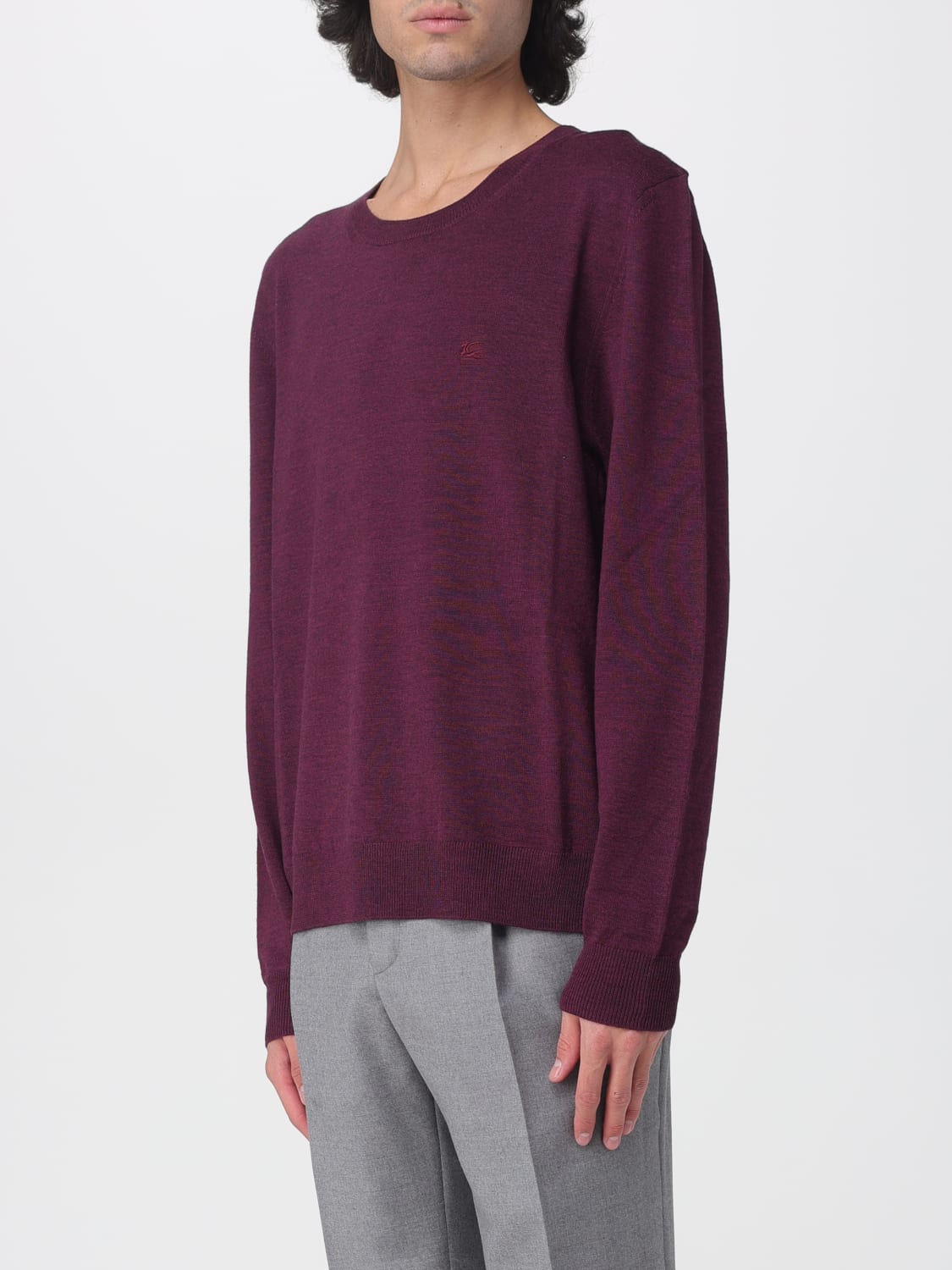 ETRO SWEATER: Sweater men Etro, Burgundy - Img 4