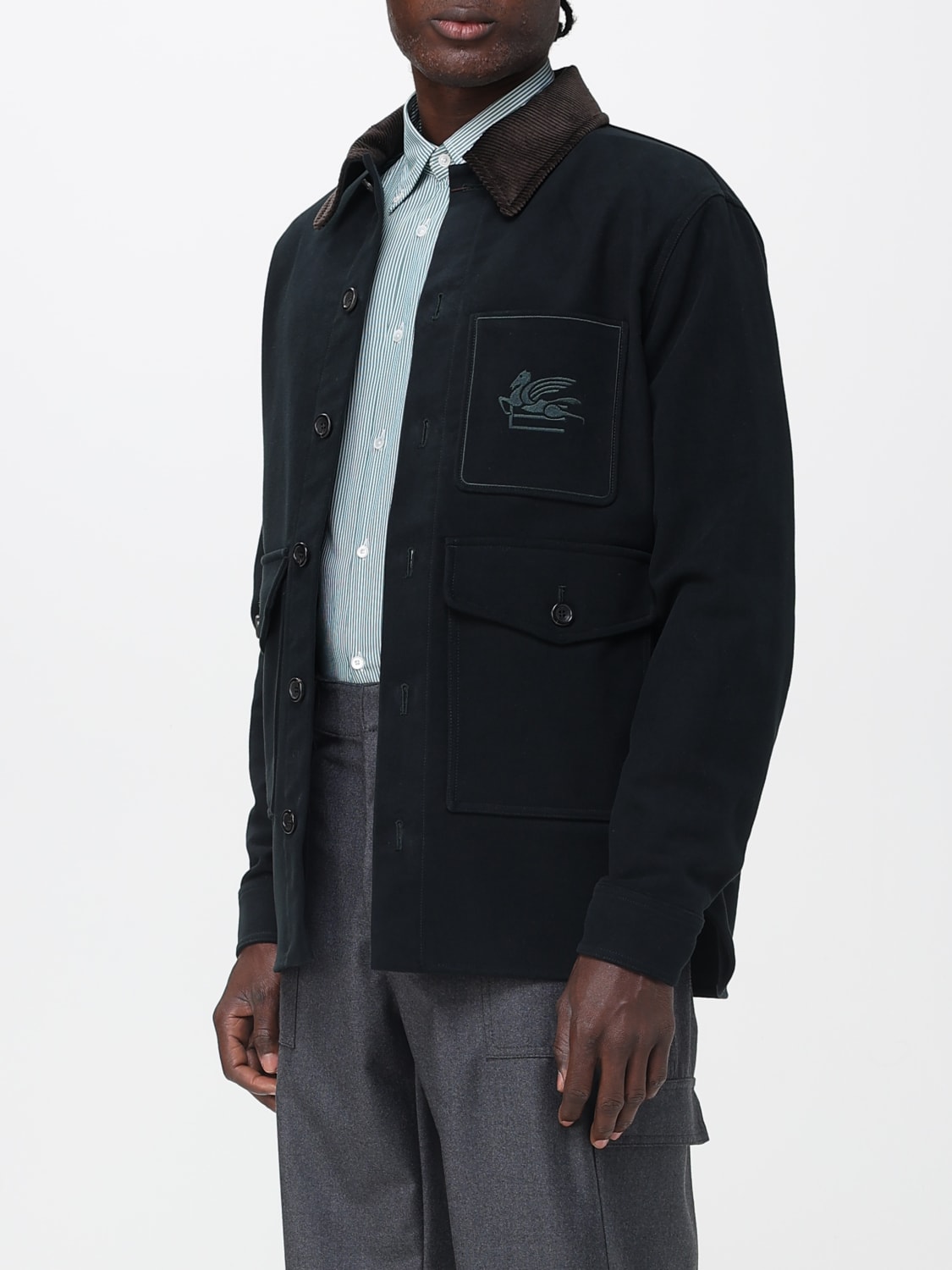 ETRO JACKET: Jacket men Etro, Green - Img 4