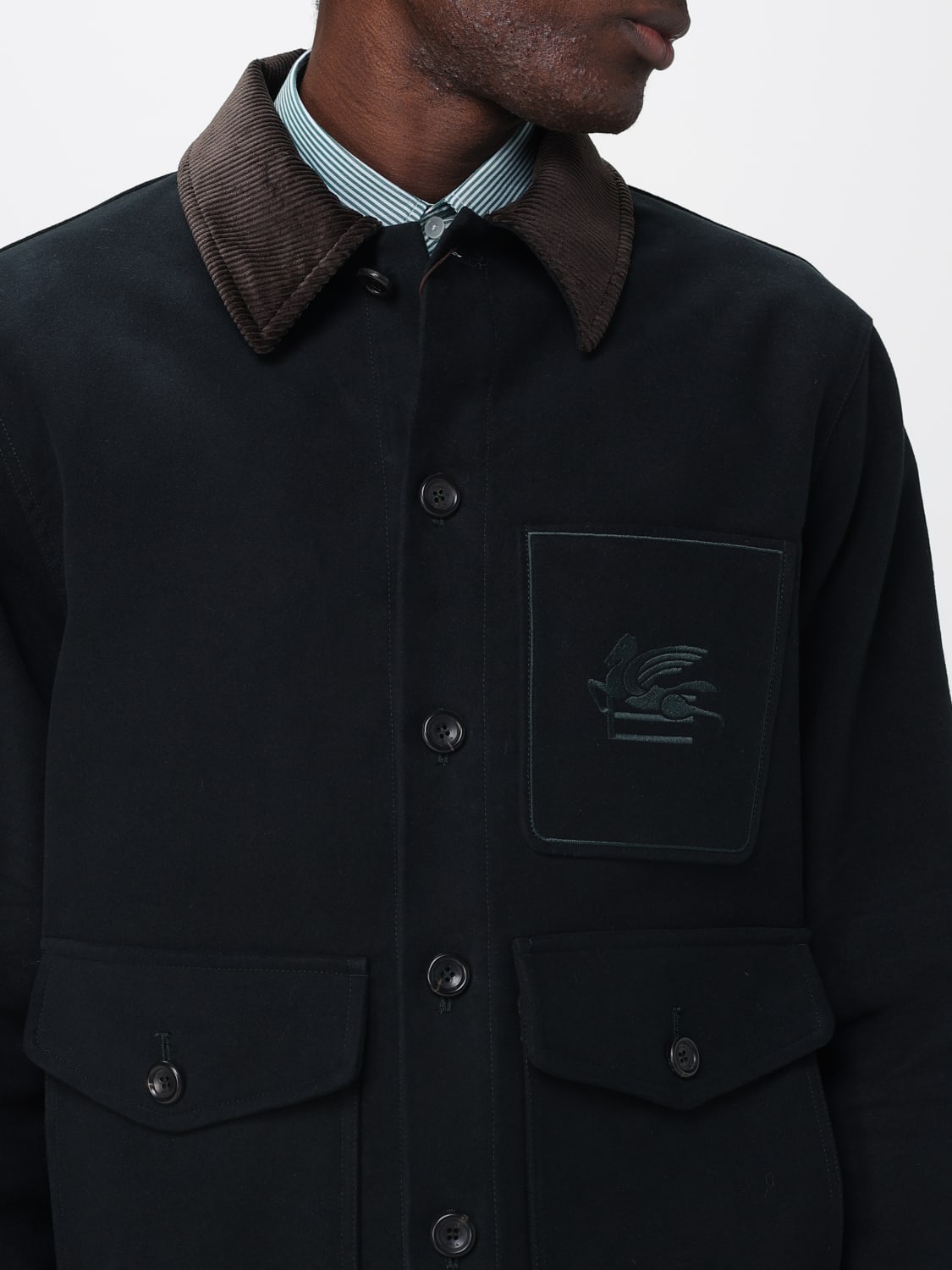 ETRO JACKET: Jacket men Etro, Green - Img 5