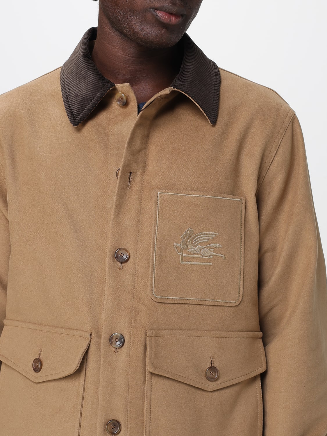 ETRO JACKET: Jacket men Etro, Beige - Img 5