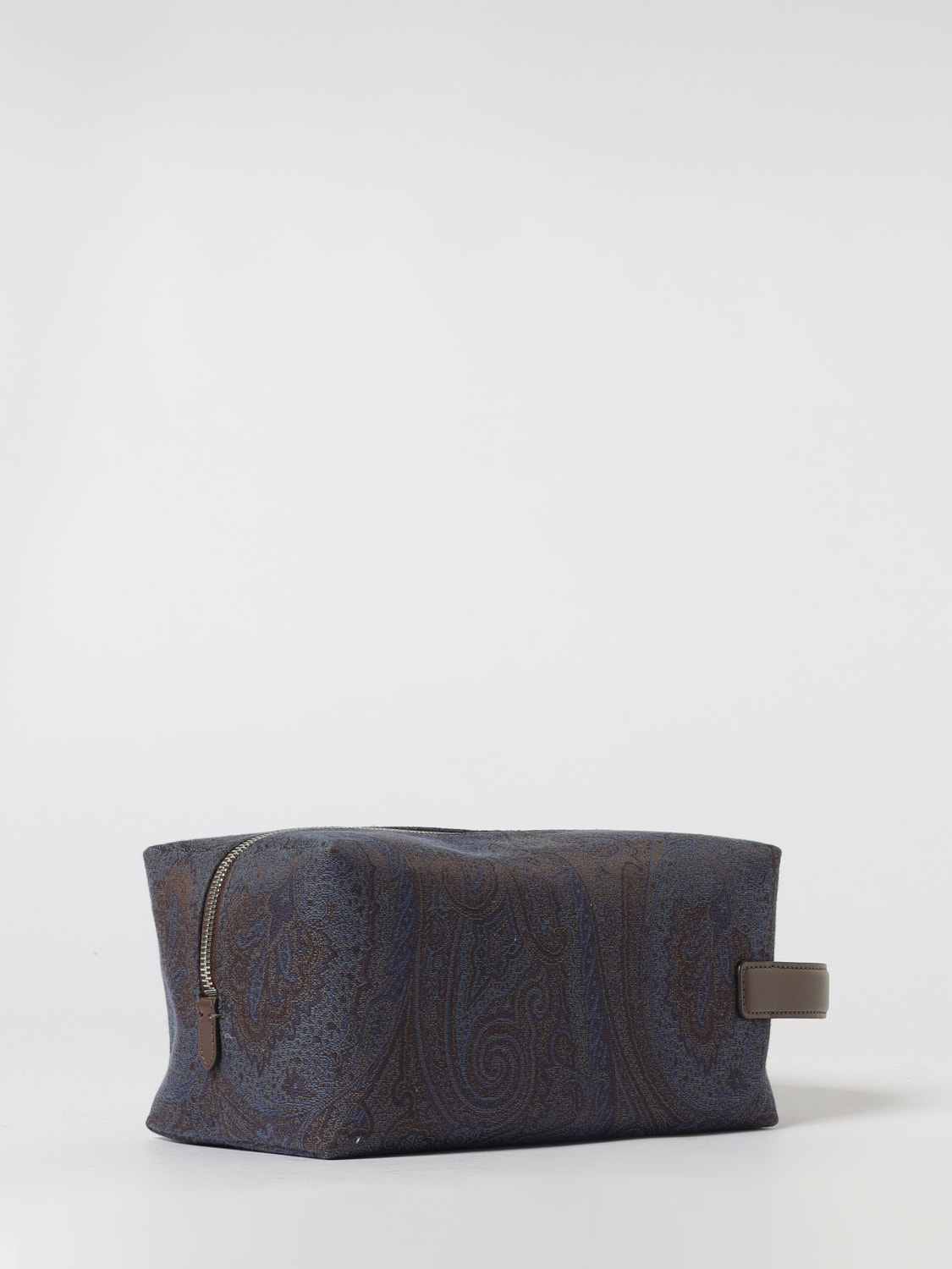 ETRO ACCESSORI BEAUTY: Pouch Arnica Etro in cotone spalmato stampa Paisley, Blue - Img 2