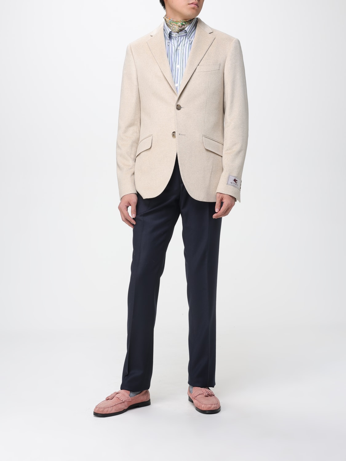 ETRO JACKET: Blazer men Etro, Yellow Cream - Img 2