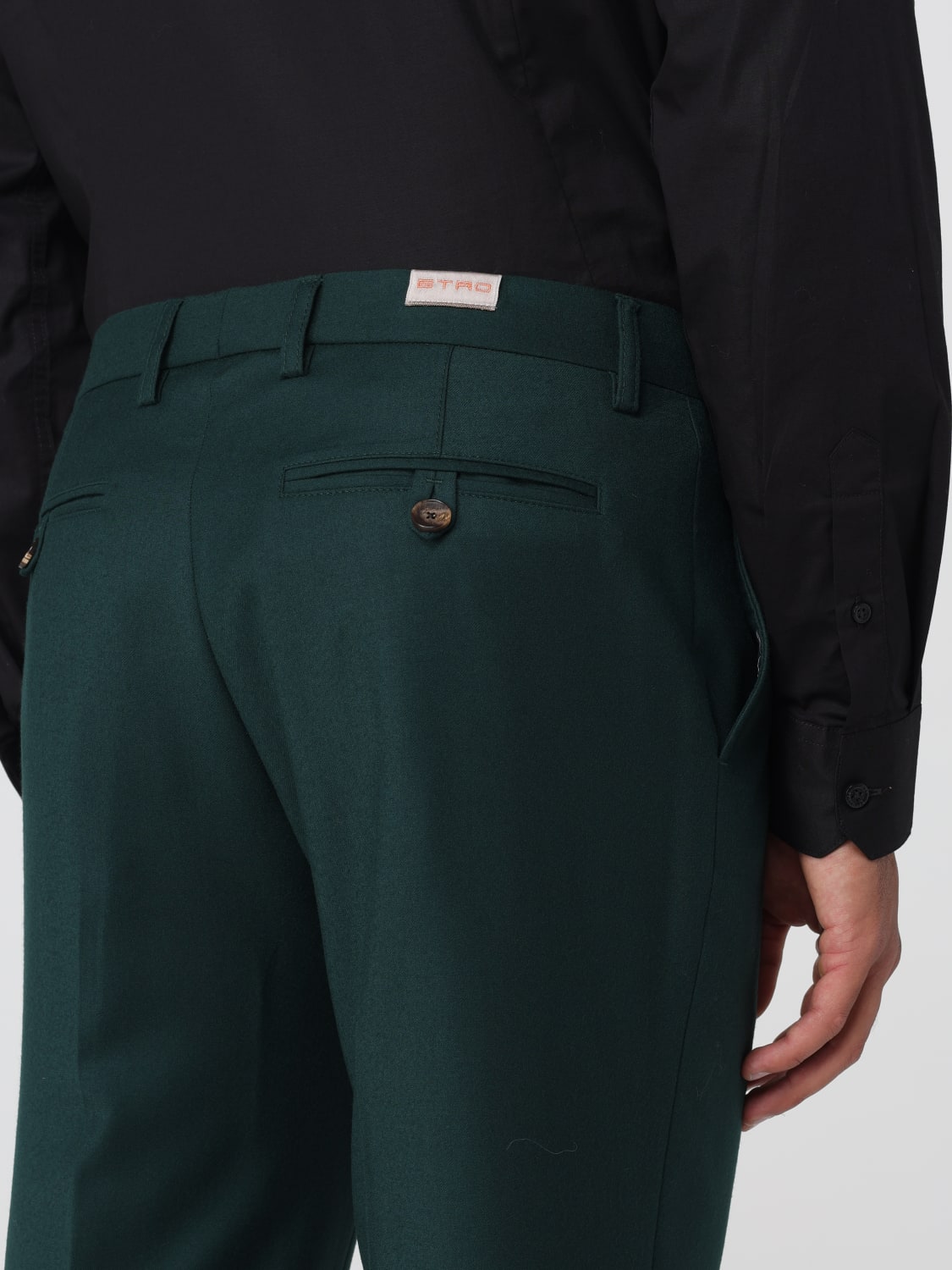 ETRO PANTS: Pants men Etro, Green - Img 5
