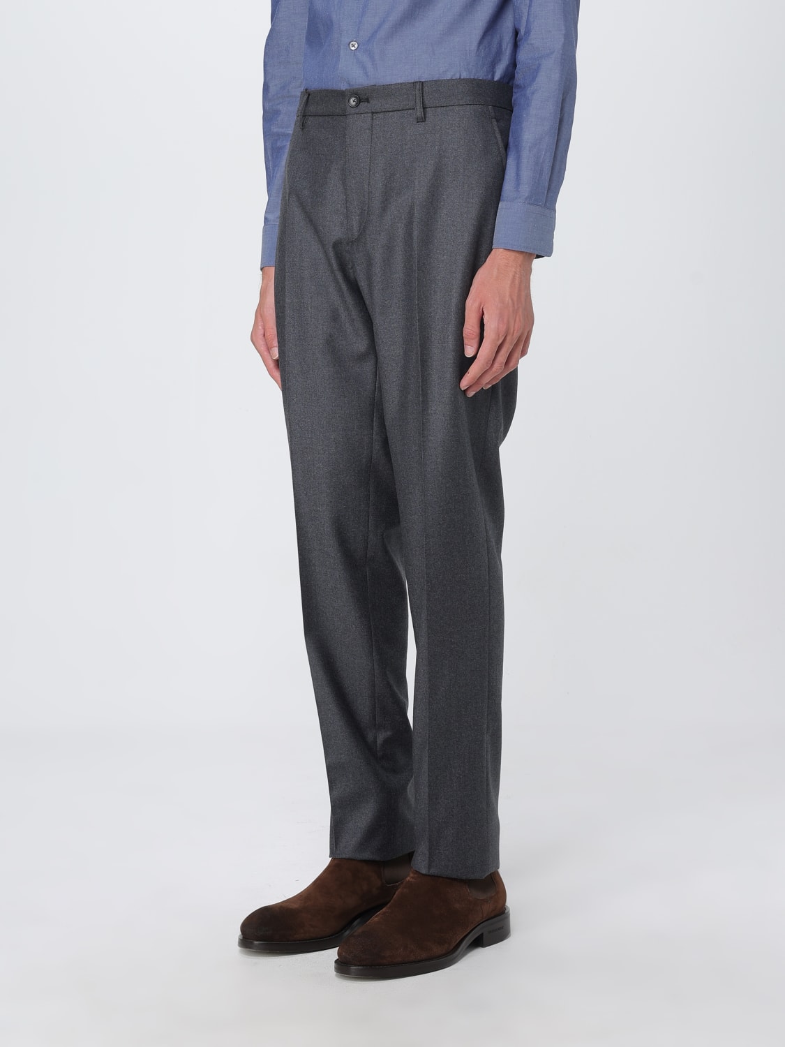 ETRO PANTS: Pants men Etro, Charcoal - Img 4