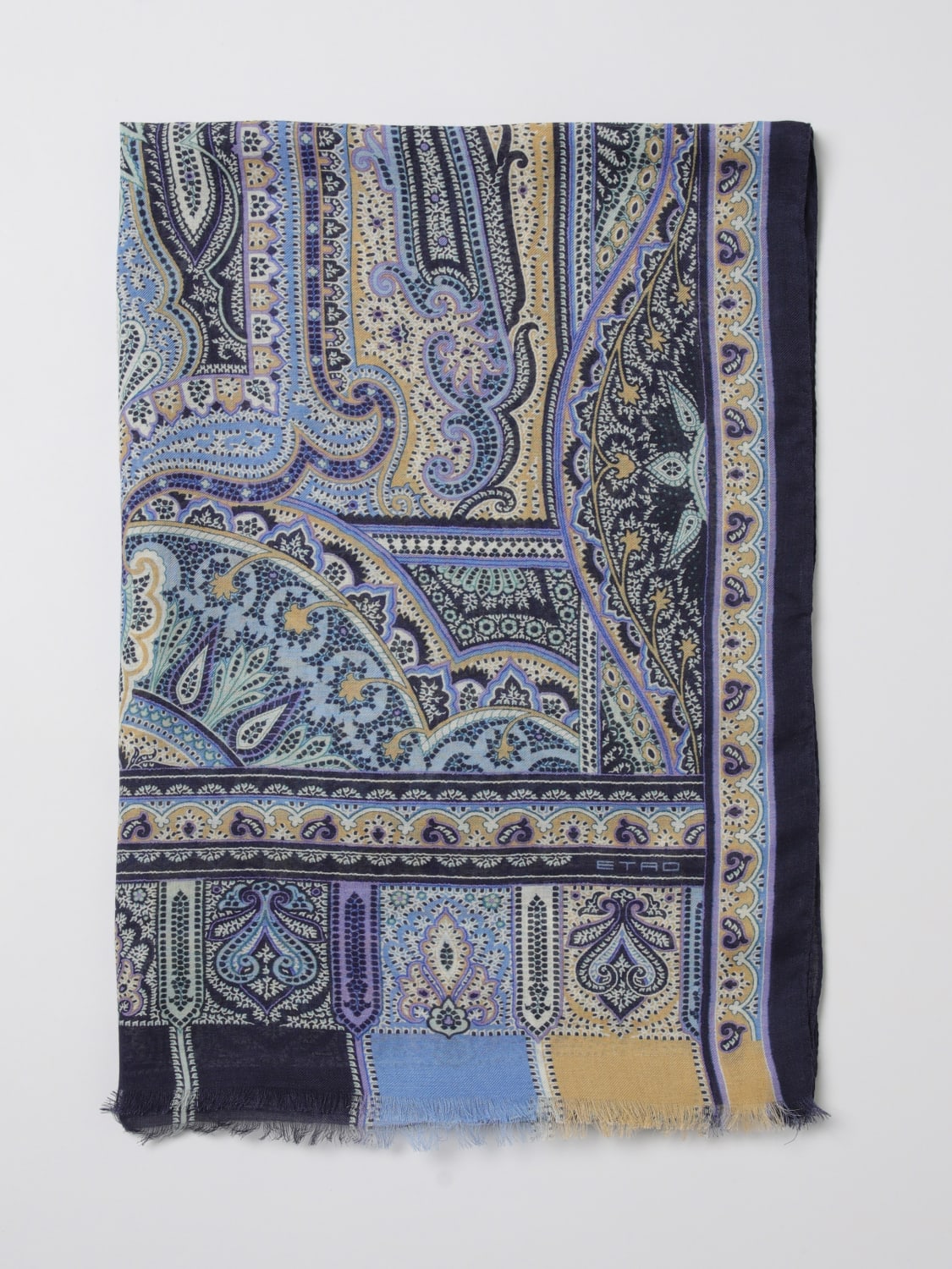 ETRO SCARF: Scarf men Etro, Gnawed Blue - Img 1