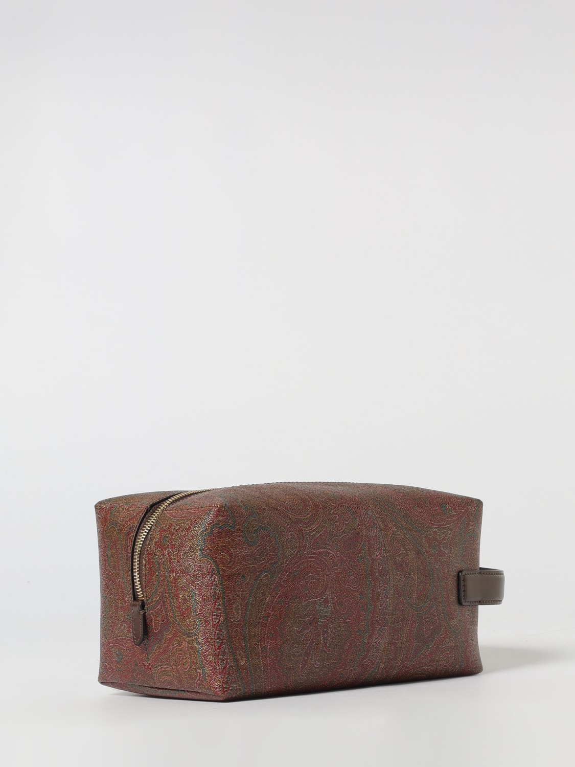 ETRO ACCESSORI BEAUTY: Pouch Arnica Etro in cotone spalmato stampa Paisley, Beige - Img 2