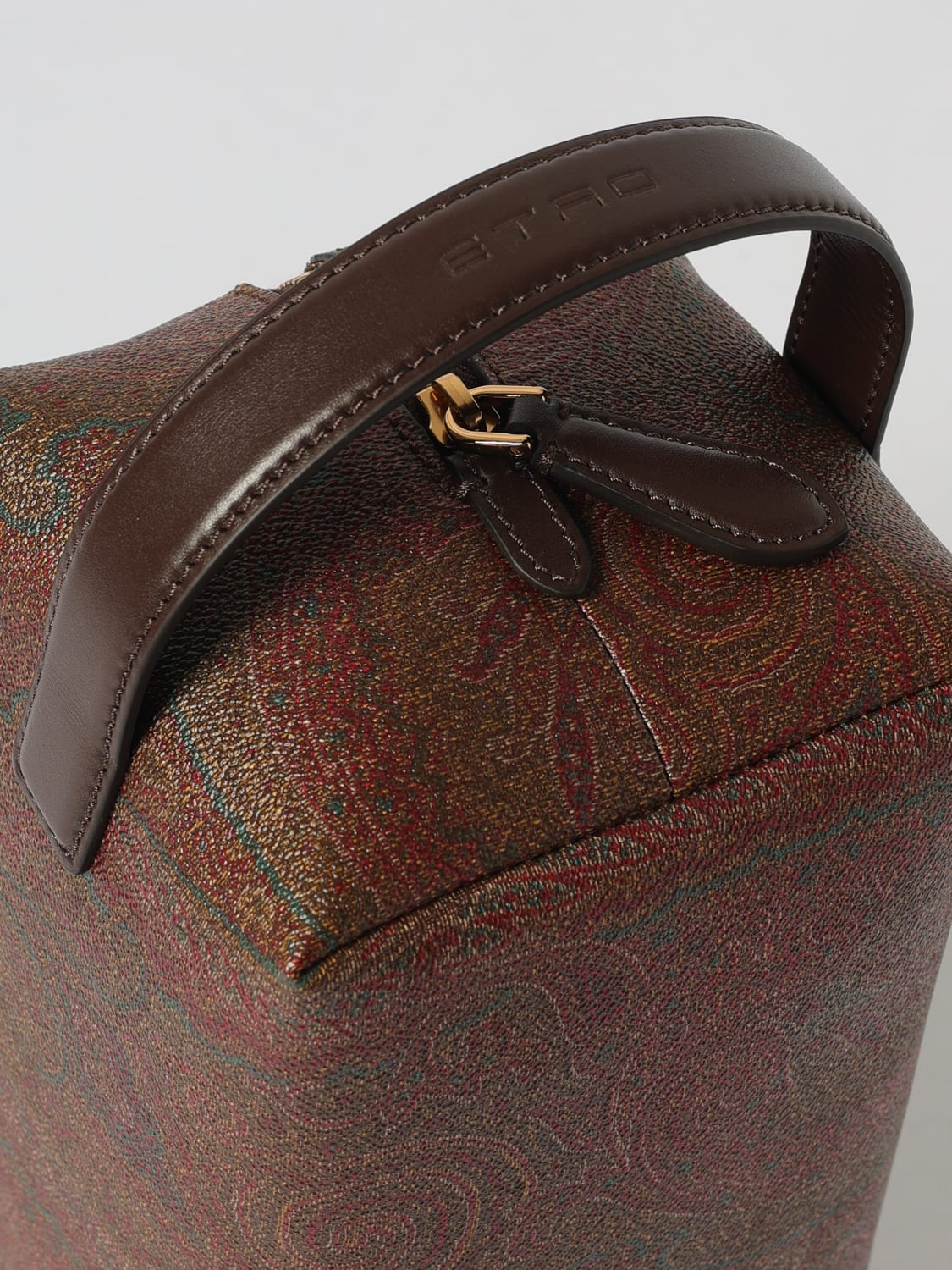 ETRO ACCESSORI BEAUTY: Pouch Arnica Etro in cotone spalmato stampa Paisley, Beige - Img 3