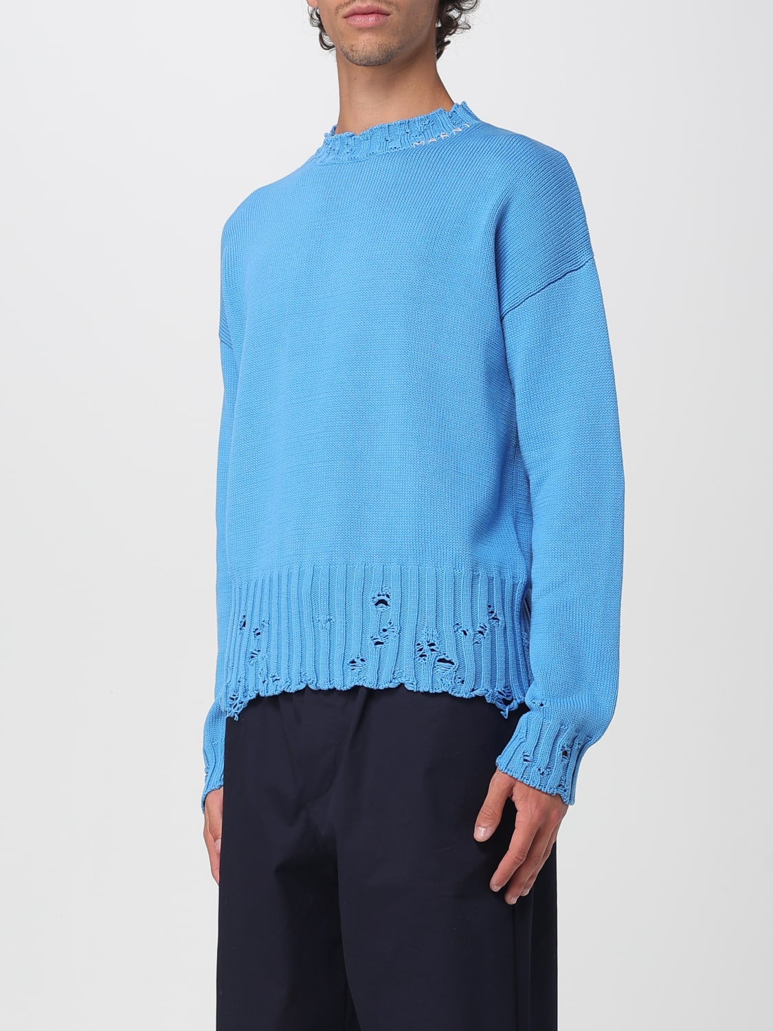 MARNI SWEATER: Sweater men Marni, Blue - Img 4
