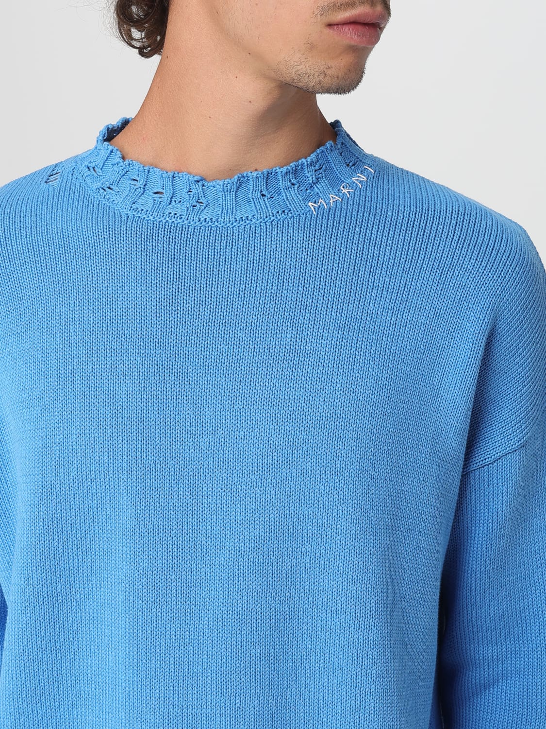 MARNI SWEATER: Sweater men Marni, Blue - Img 5