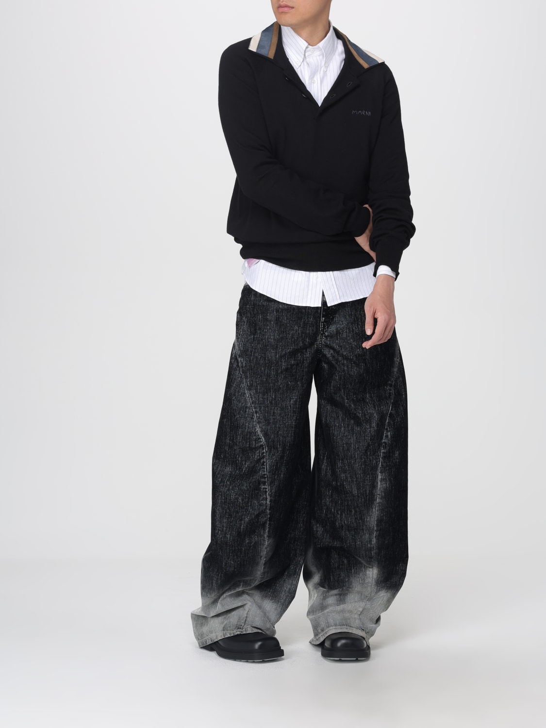 MARNI JEANS: Pantalón hombre Marni, Negro - Img 2