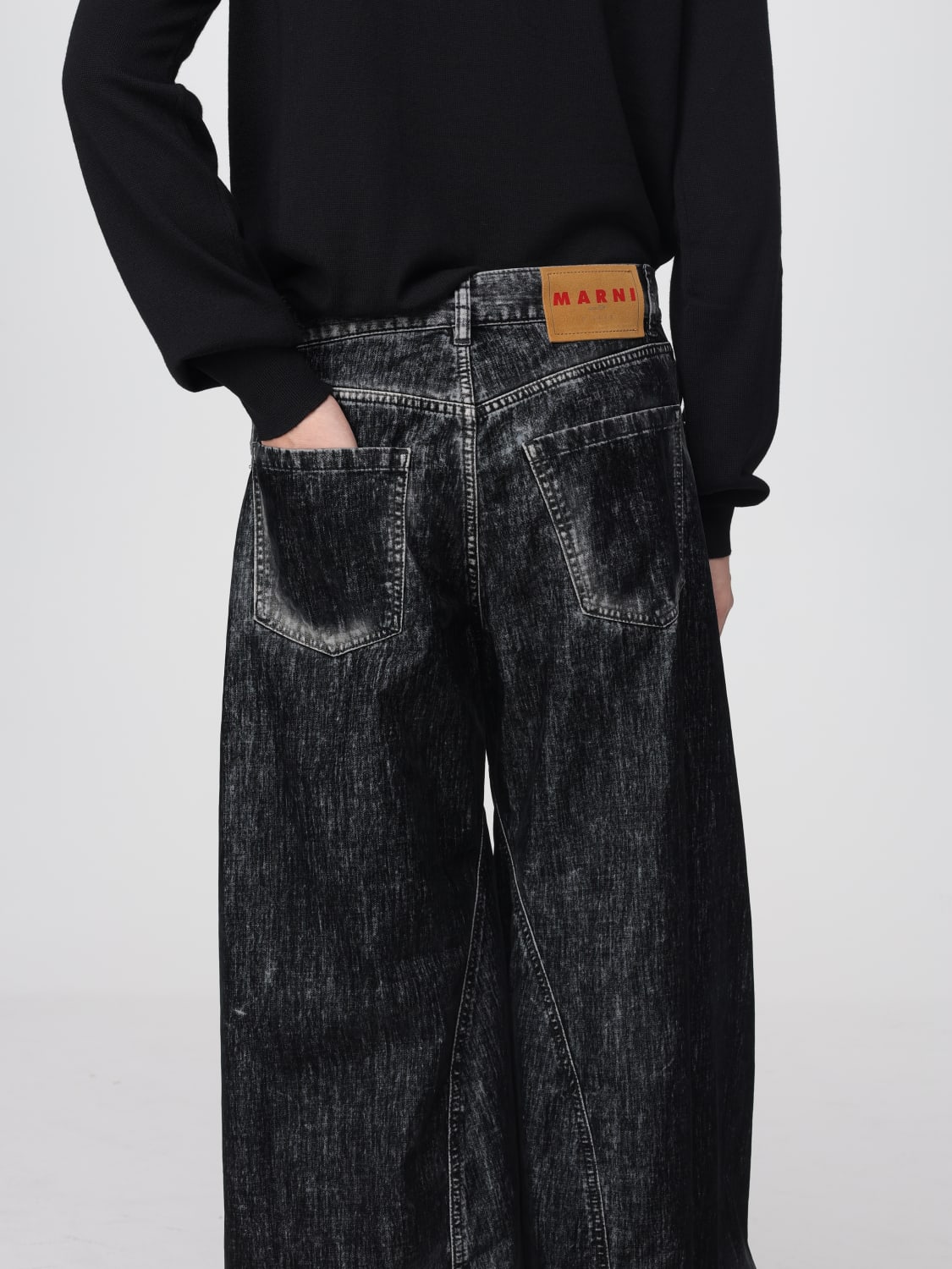 MARNI JEANS: Pantalón hombre Marni, Negro - Img 5