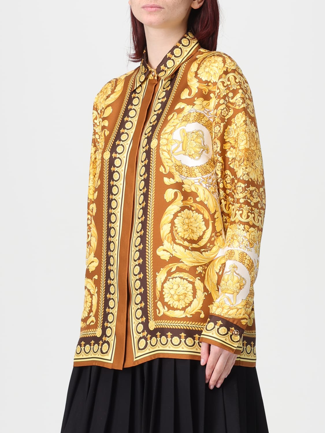 VERSACE HEMDBLUSE: Hemdbluse damen Versace, Bunt - Img 4