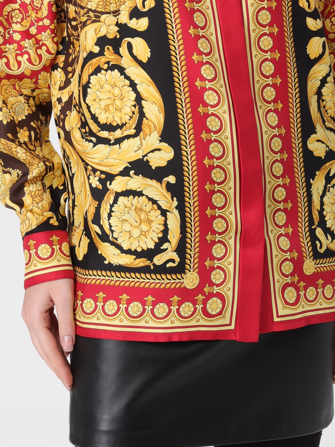 VERSACE SHIRT: Shirt woman Versace, Burgundy - Img 5