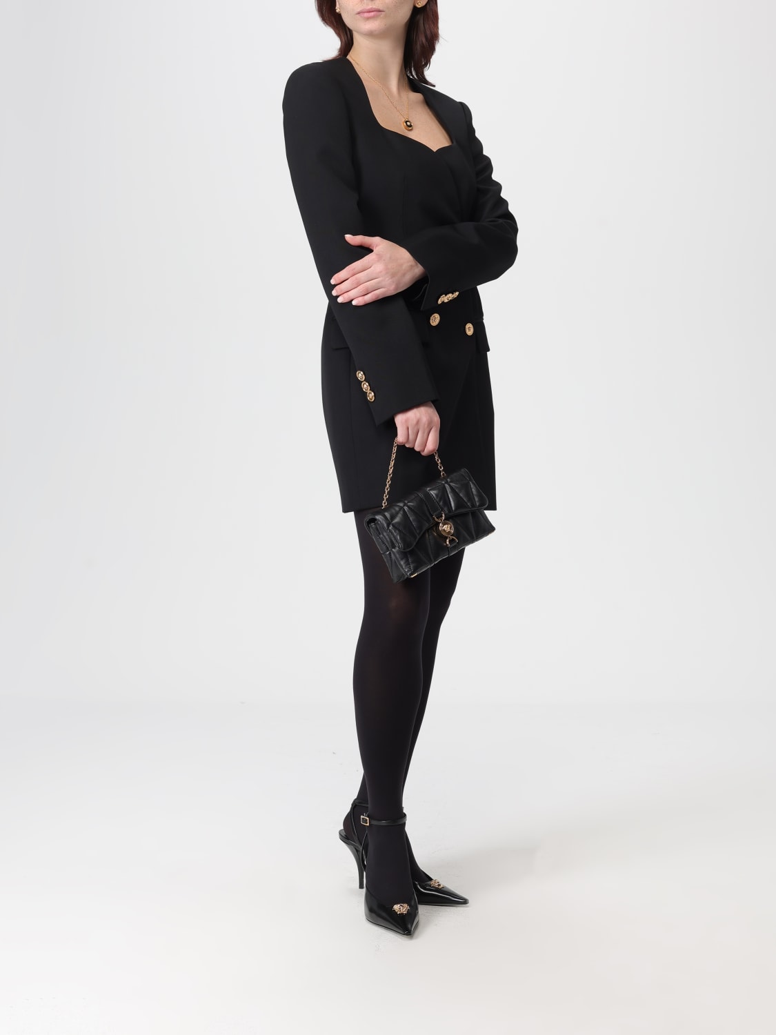 VERSACE DRESS: Dress woman Versace, Black - Img 2