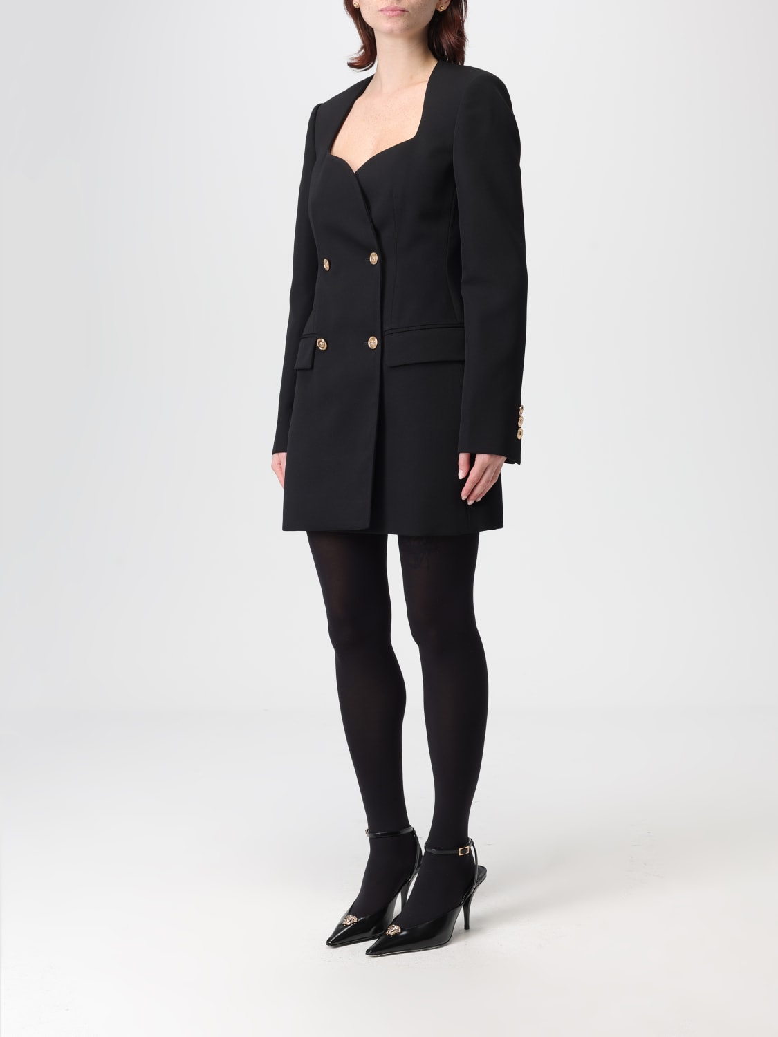 VERSACE DRESS: Dress woman Versace, Black - Img 4