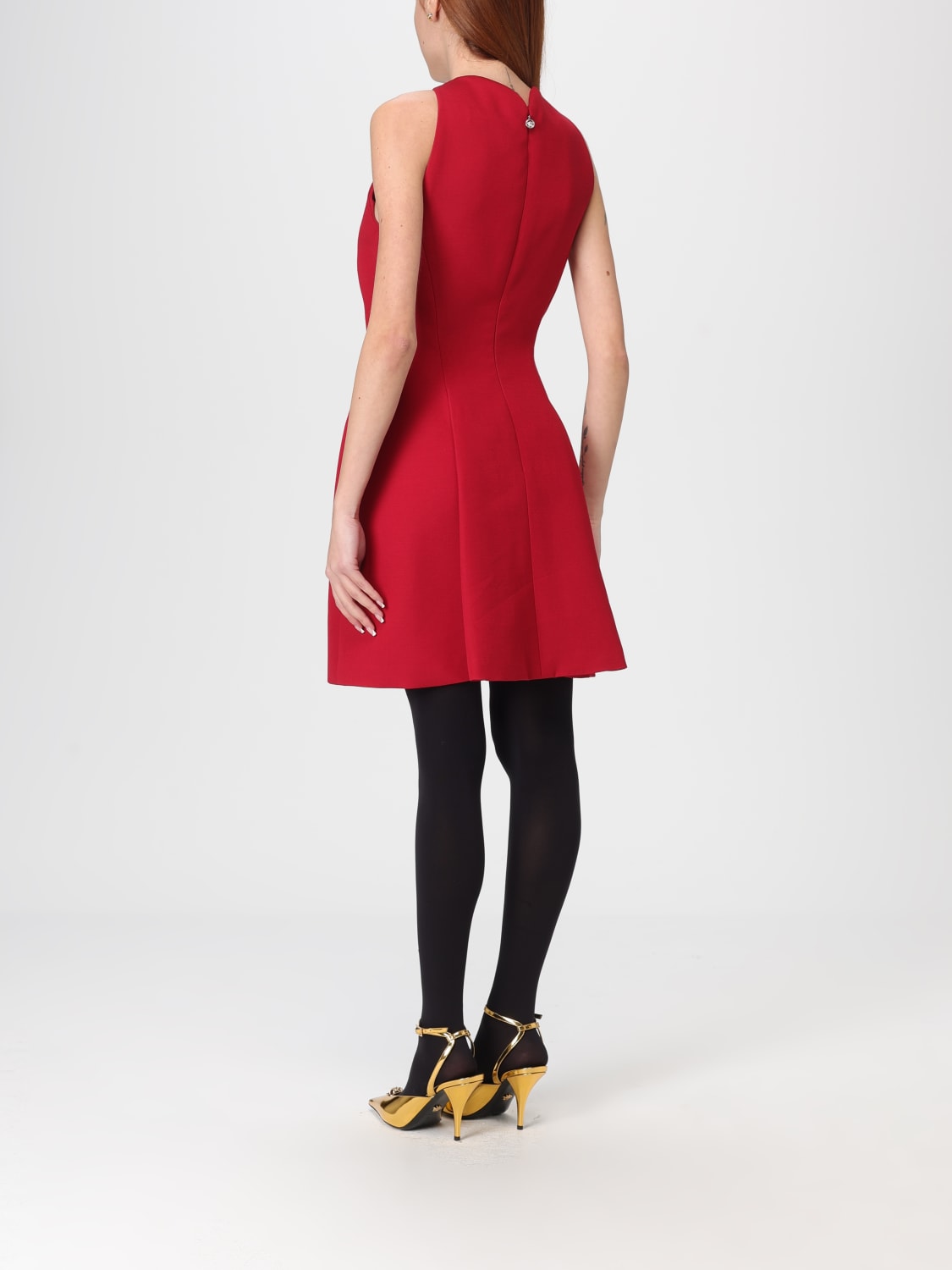 VERSACE KLEID: Kleider damen Versace, Burgunderrot - Img 3