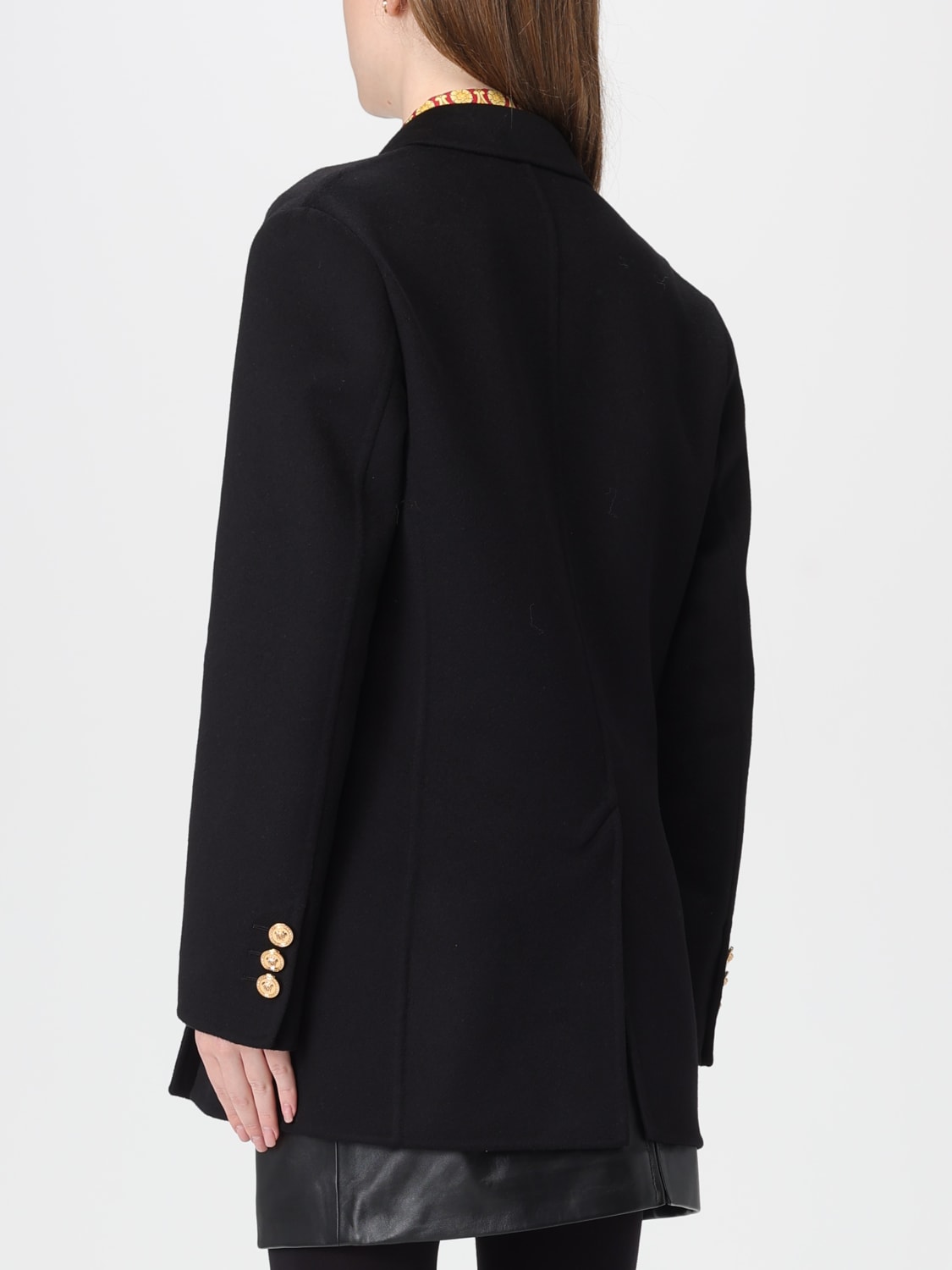 VERSACE COAT: Coat woman Versace, Black - Img 3