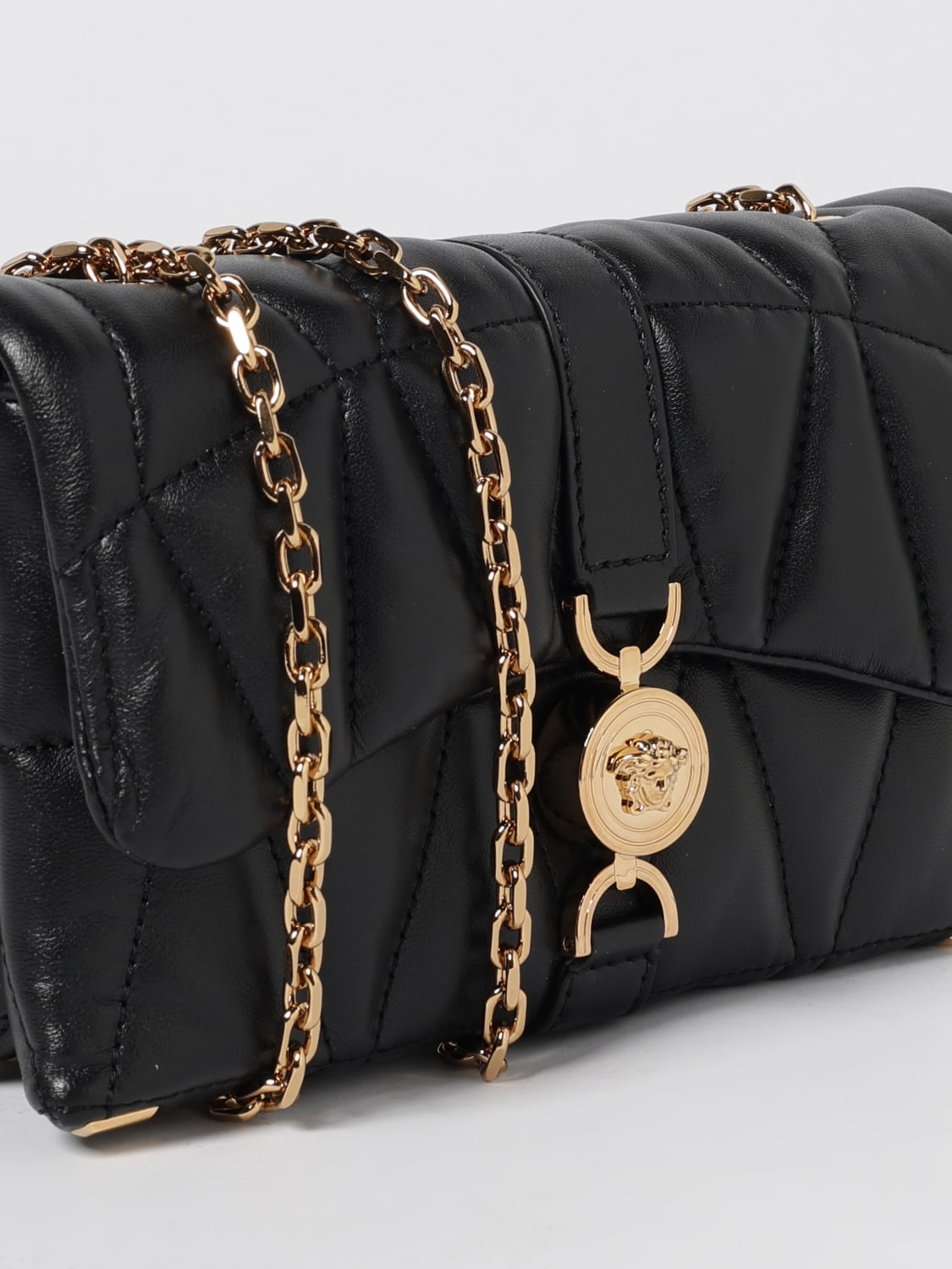 VERSACE MINI SAC: Sac porté épaule femme Versace, Noir - Img 4