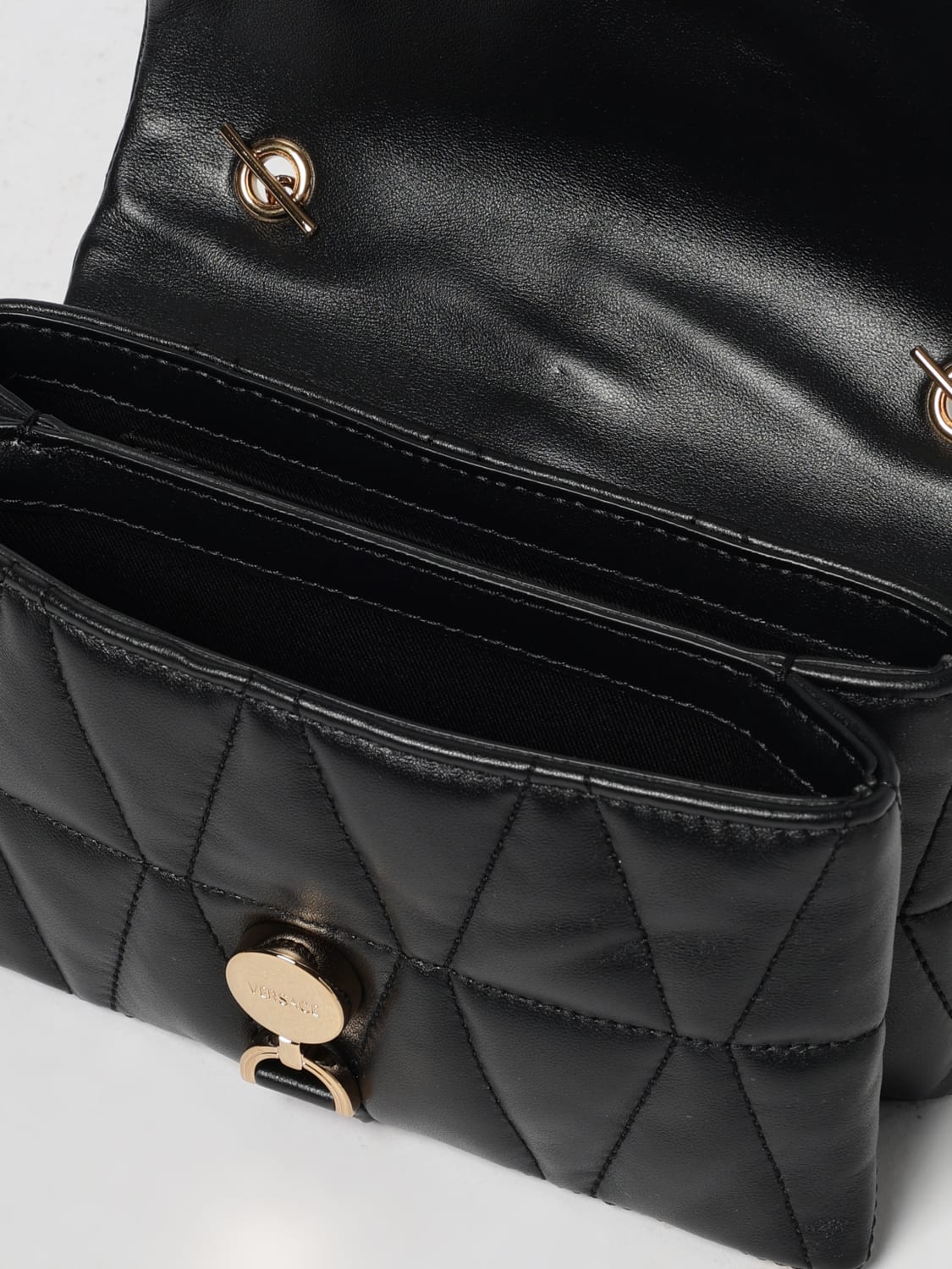 VERSACE MINI SAC: Sac porté épaule femme Versace, Noir - Img 5