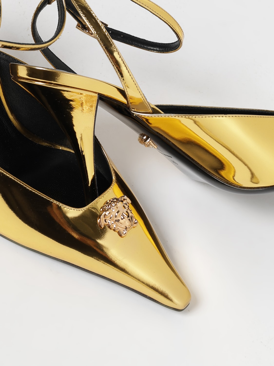 VERSACE ZAPATO DE SALÓN: Zapatos mujer Versace, Oro - Img 4