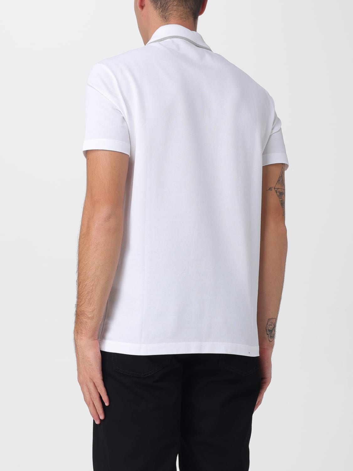 VERSACE POLO SHIRT: Polo shirt men Versace, White - Img 3