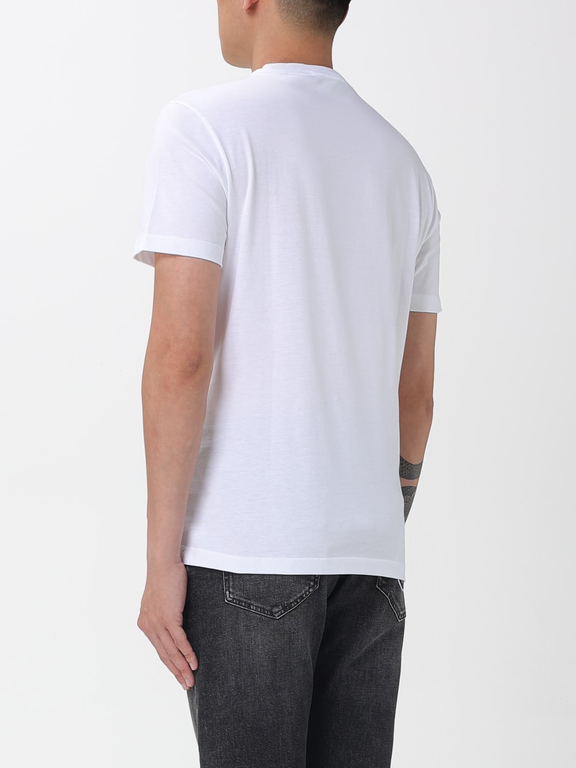 VERSACE T-SHIRT: T-shirt Versace in cotone con logo Medusa, Bianco - Img 3