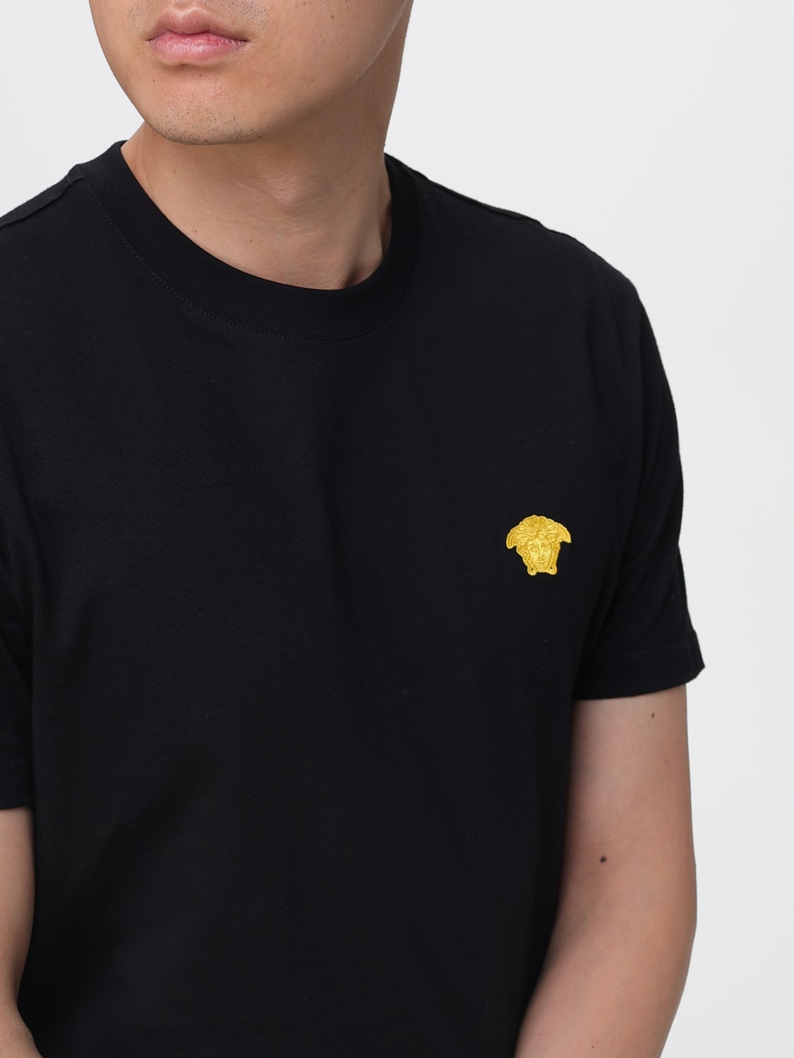 VERSACE T-SHIRT: T-shirt herren Versace, Schwarz - Img 5