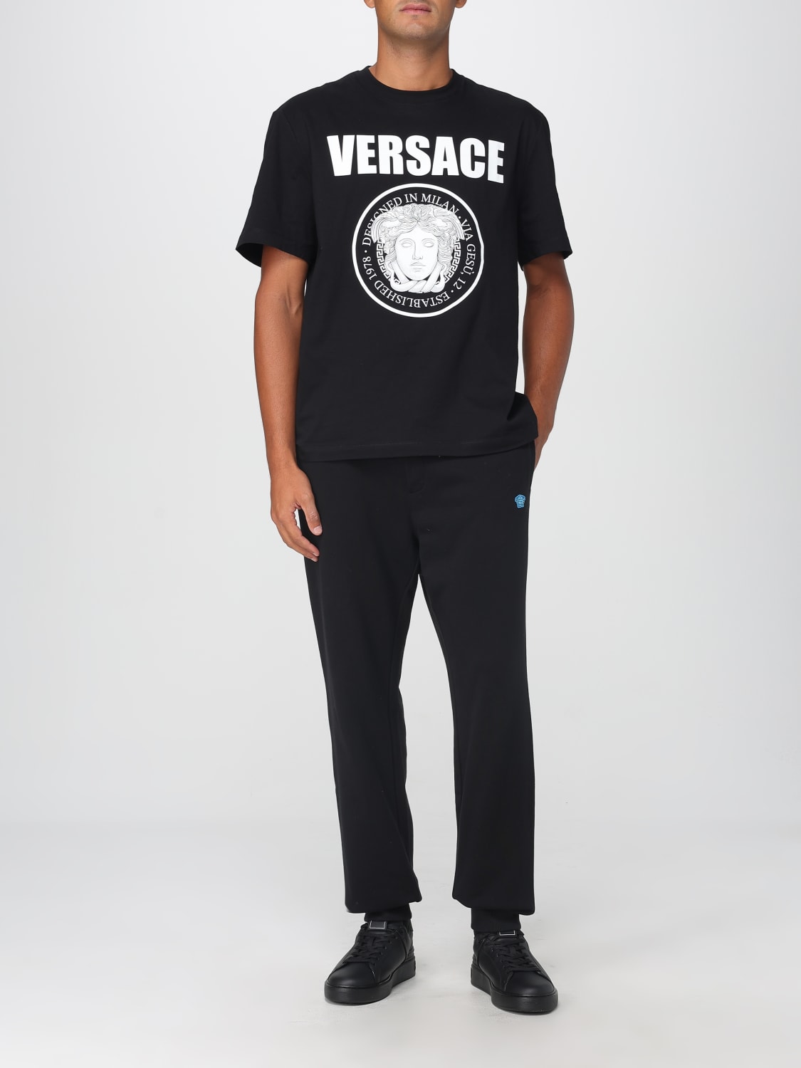 VERSACE T-SHIRT: T-shirt men Versace, Black - Img 2