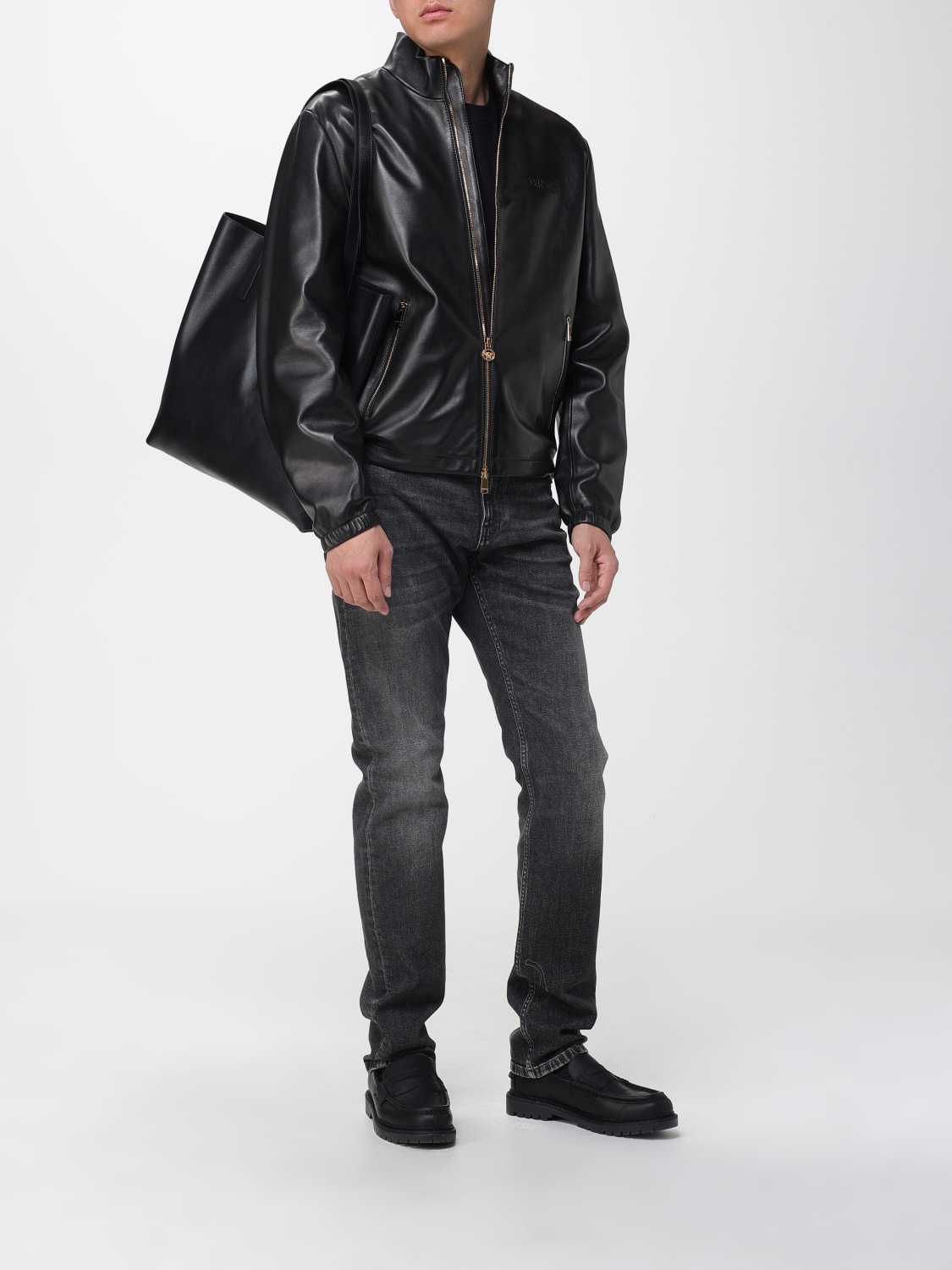 VERSACE JACKET: Jacket men Versace, Black - Img 2