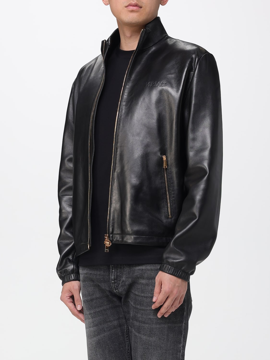 VERSACE JACKET: Jacket men Versace, Black - Img 4