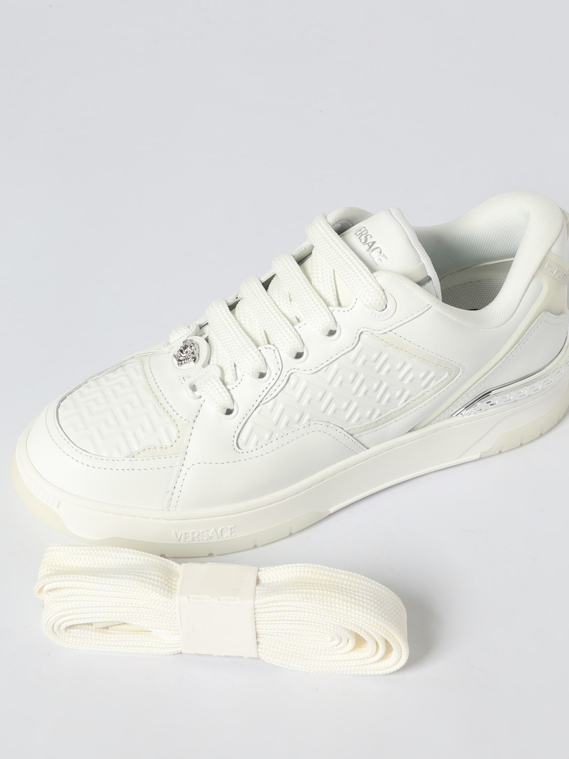 VERSACE SNEAKERS: Sneakers men Versace, White - Img 4