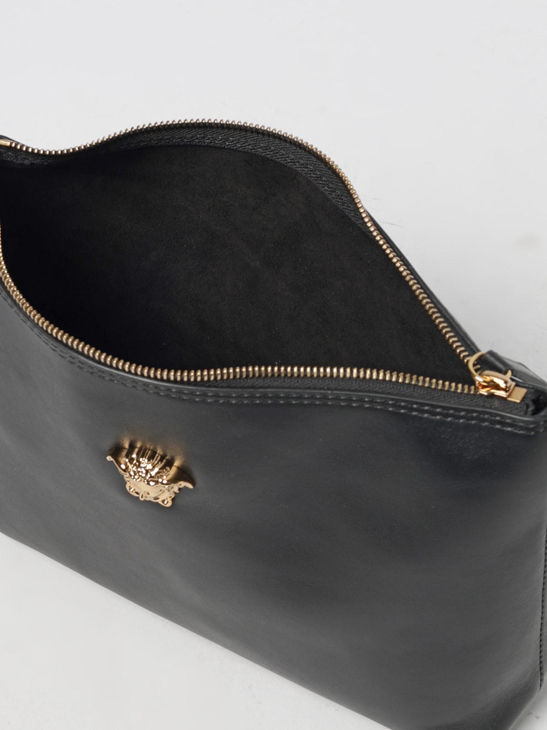 VERSACE PORTADOCUMENTI: Pochette La Medusa in pelle Versace, Nero - Img 5