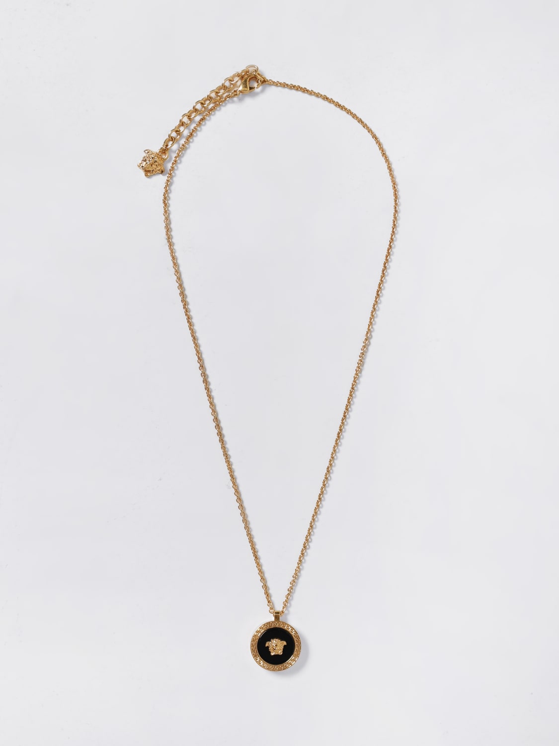 VERSACE GIOIELLO: Collana Medusa Versace in ottone con ciondolo , Oro - Img 1