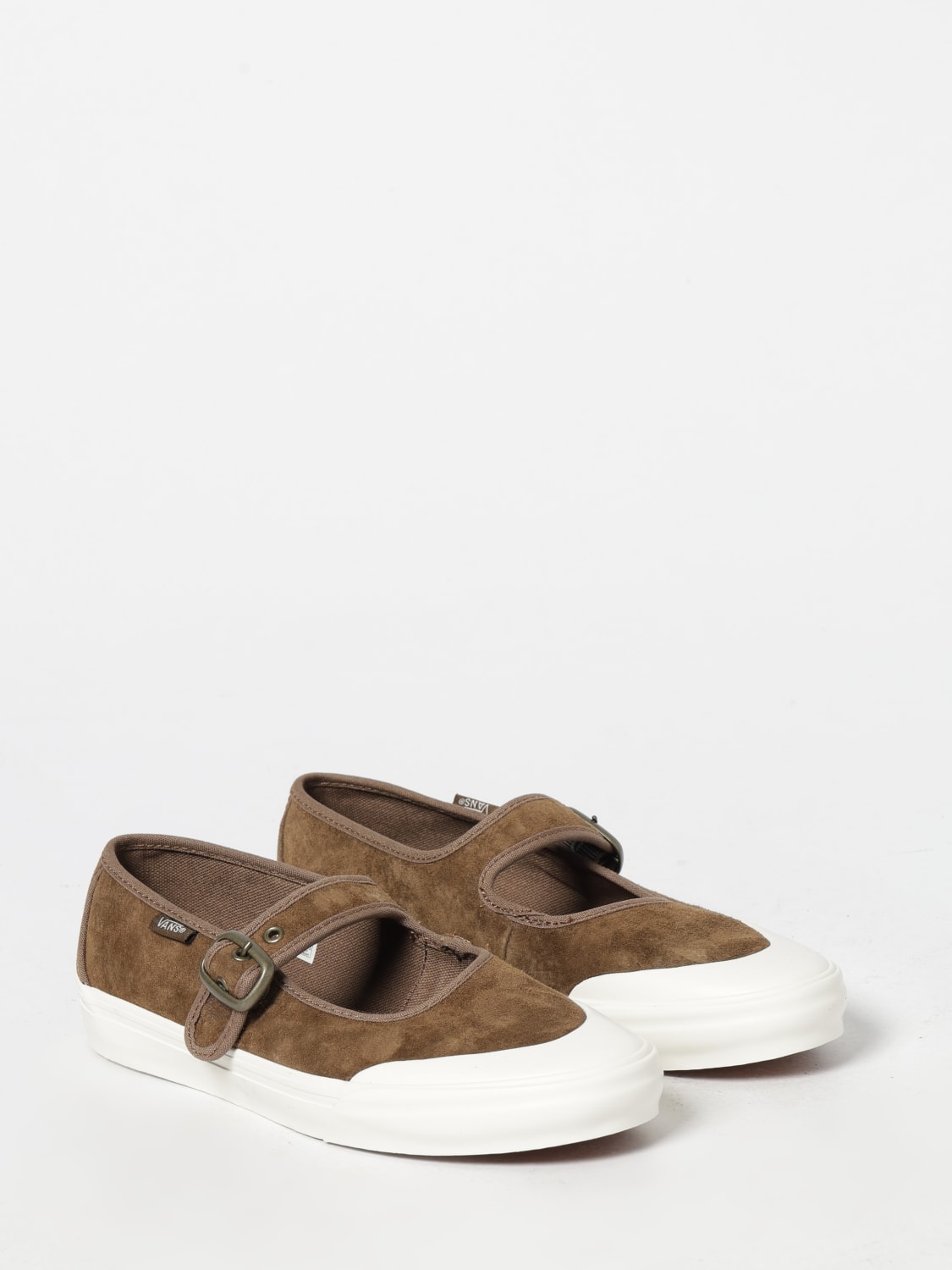 VANS BALLERINE: Baskets femme Vans, Marron - Img 2