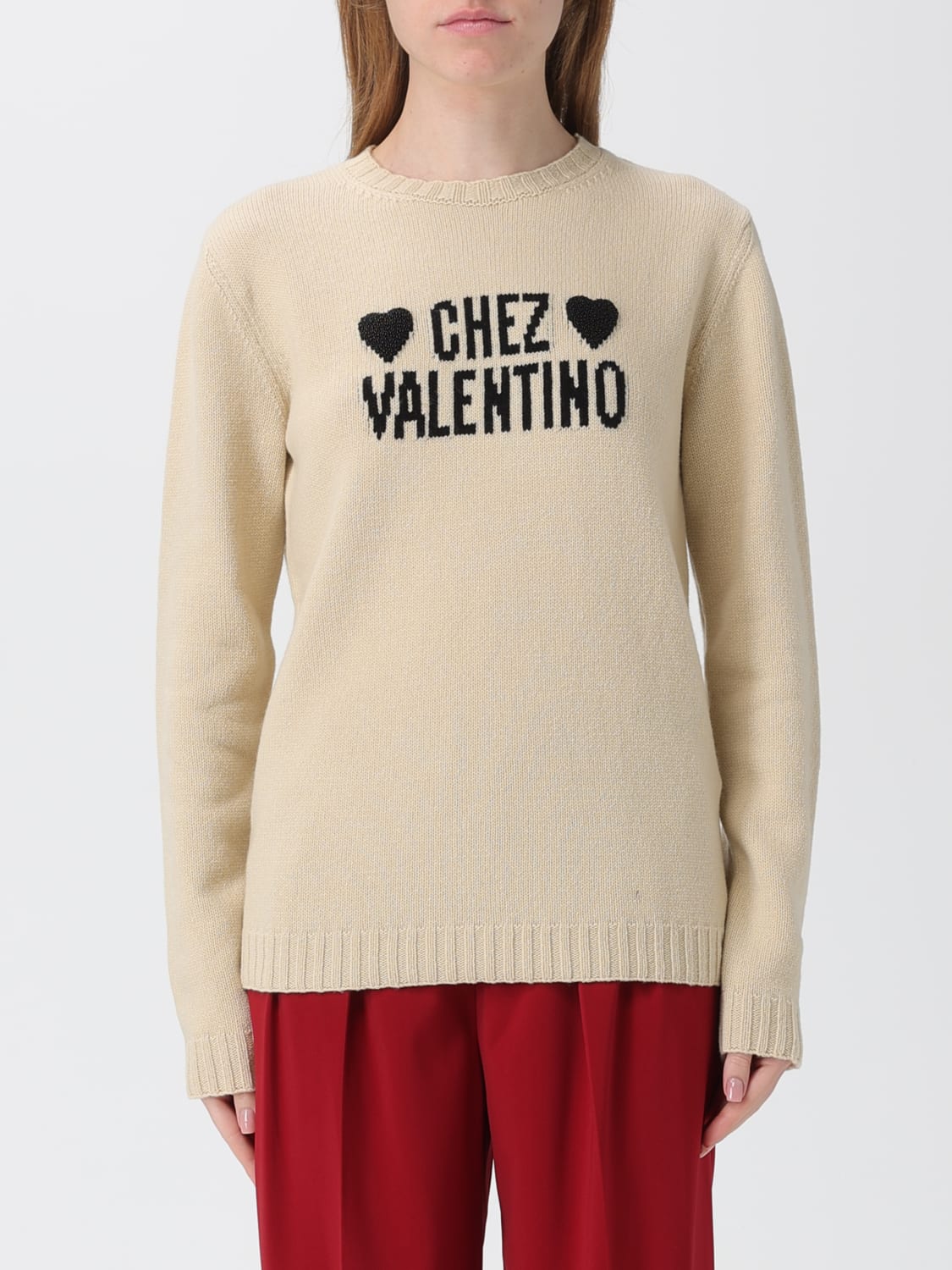 VALENTINO PULLOVER: Pullover damen Valentino, Yellow Cream - Img 1