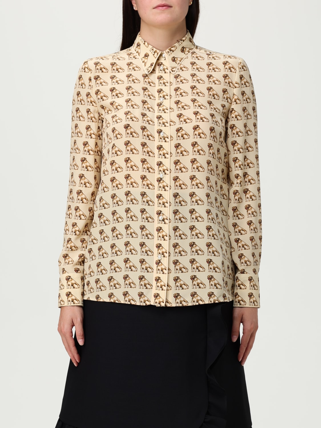 VALENTINO SHIRT: Shirt woman Valentino, Yellow Cream - Img 1