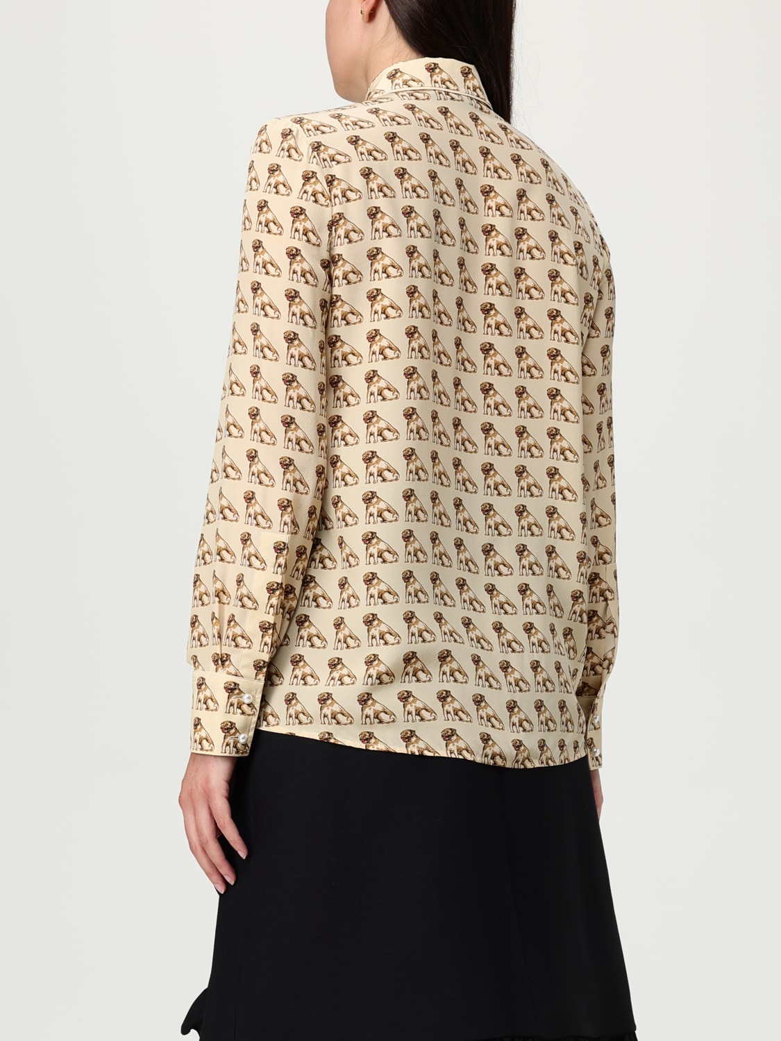 VALENTINO SHIRT: Shirt woman Valentino, Yellow Cream - Img 3