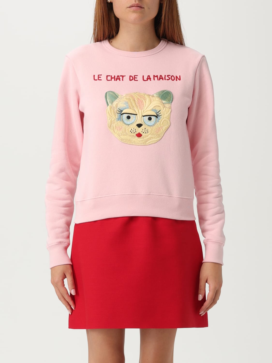 VALENTINO SWEATSHIRT: Sweatshirt woman Valentino, Pink - Img 1