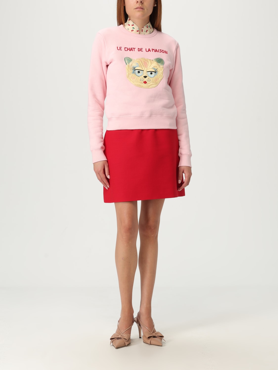 VALENTINO SWEATSHIRT: Sweatshirt woman Valentino, Pink - Img 2