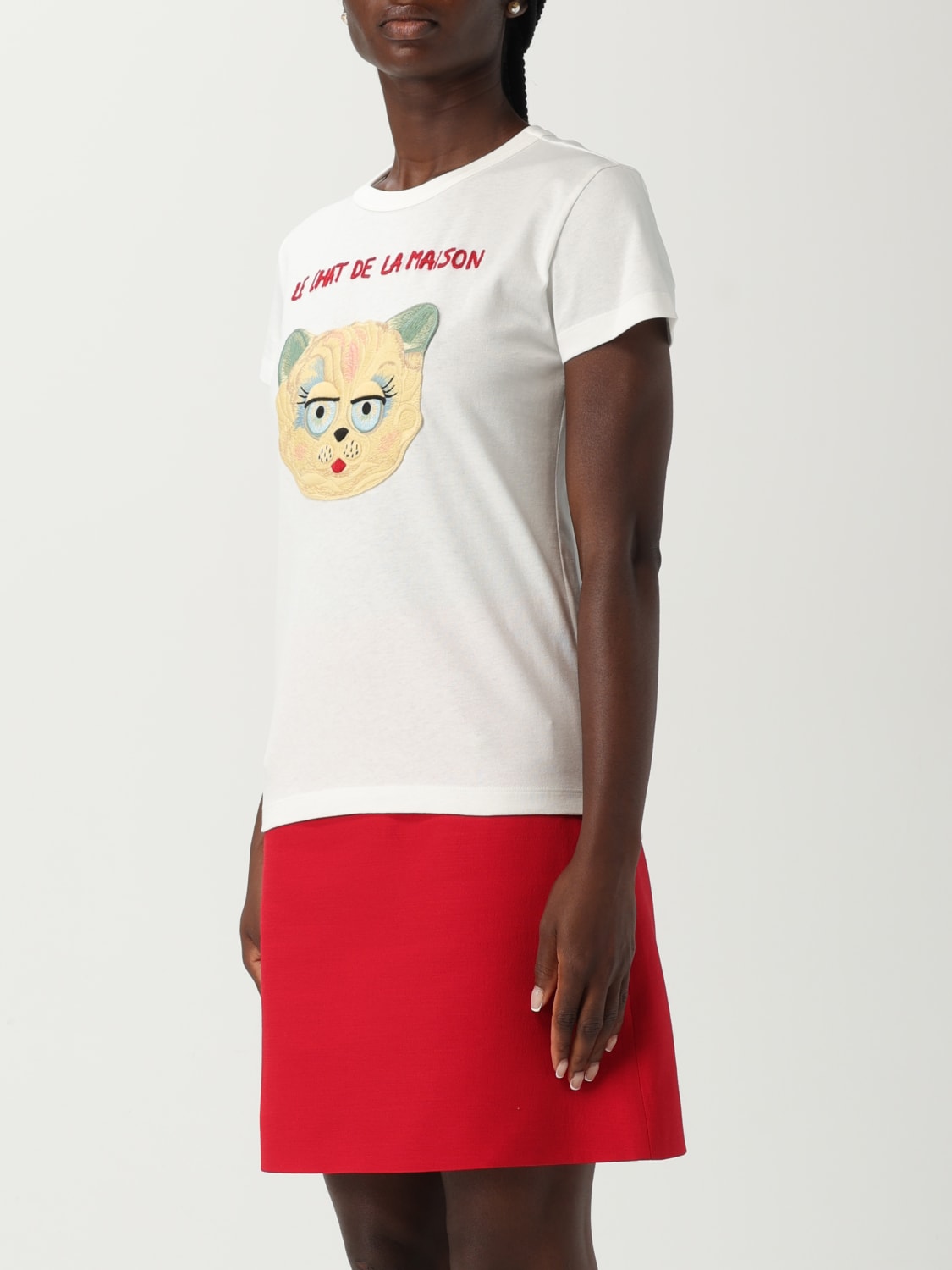 VALENTINO T-SHIRT: T-shirt woman Valentino, Yellow Cream - Img 4