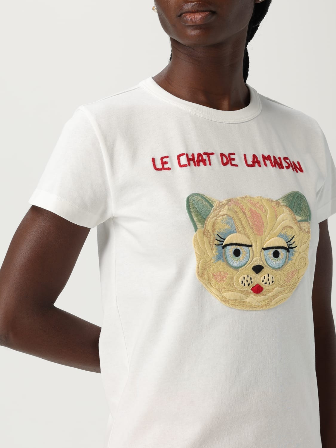 VALENTINO T-SHIRT: T-shirt woman Valentino, Yellow Cream - Img 5