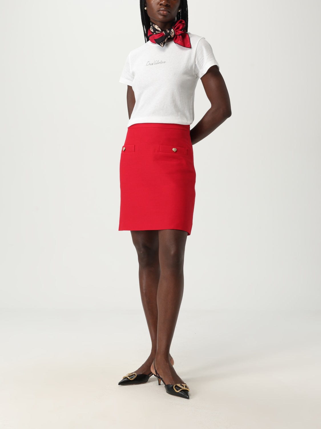 VALENTINO T-SHIRT: T-shirt woman Valentino, White - Img 2