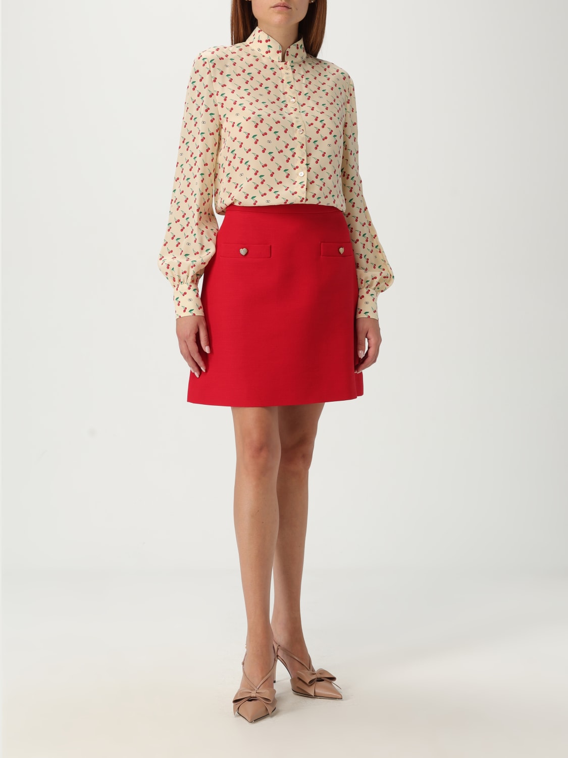 VALENTINO SKIRT: Skirt woman Valentino, Red - Img 2